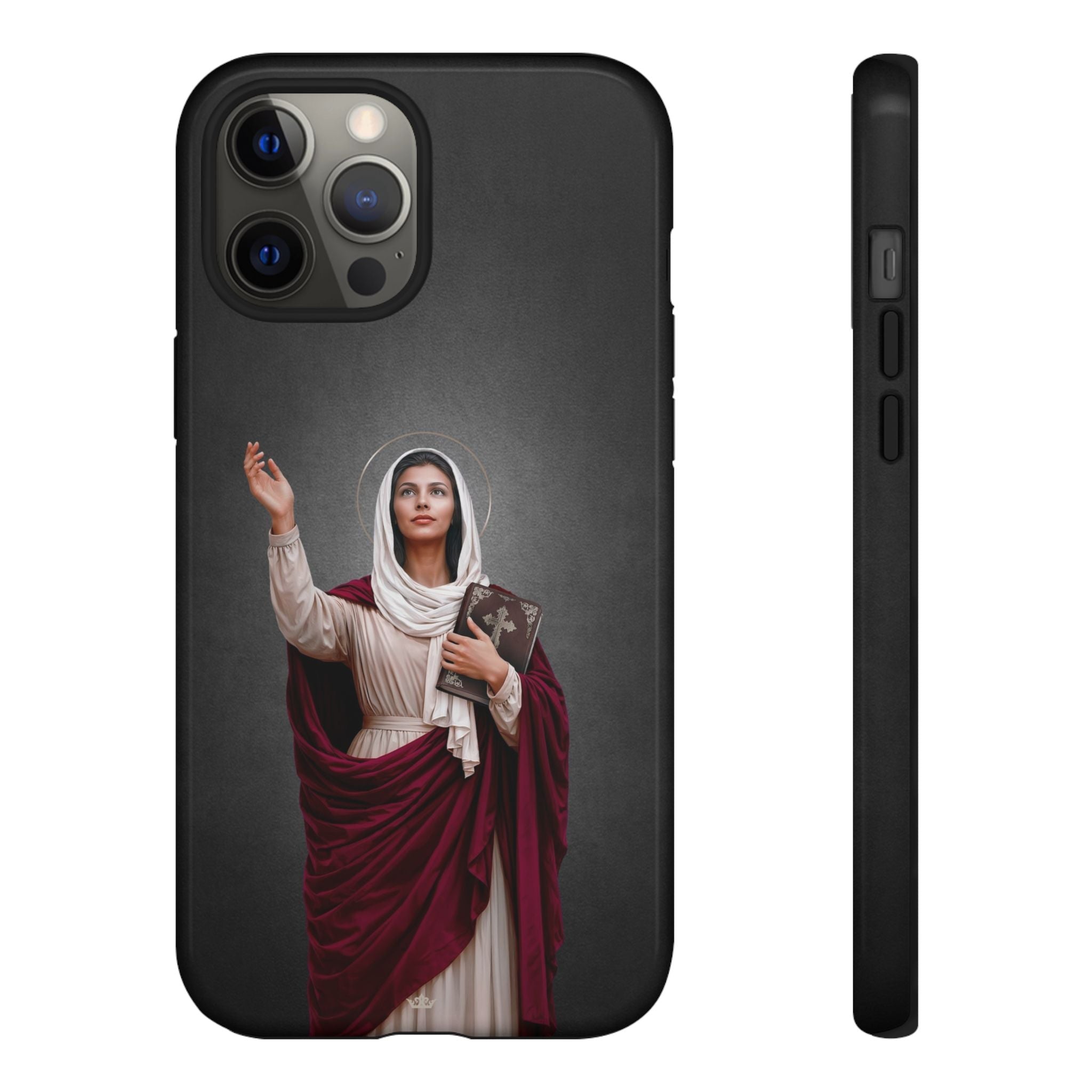 St. Monica Hard Phone Case (Dark) - Venxara