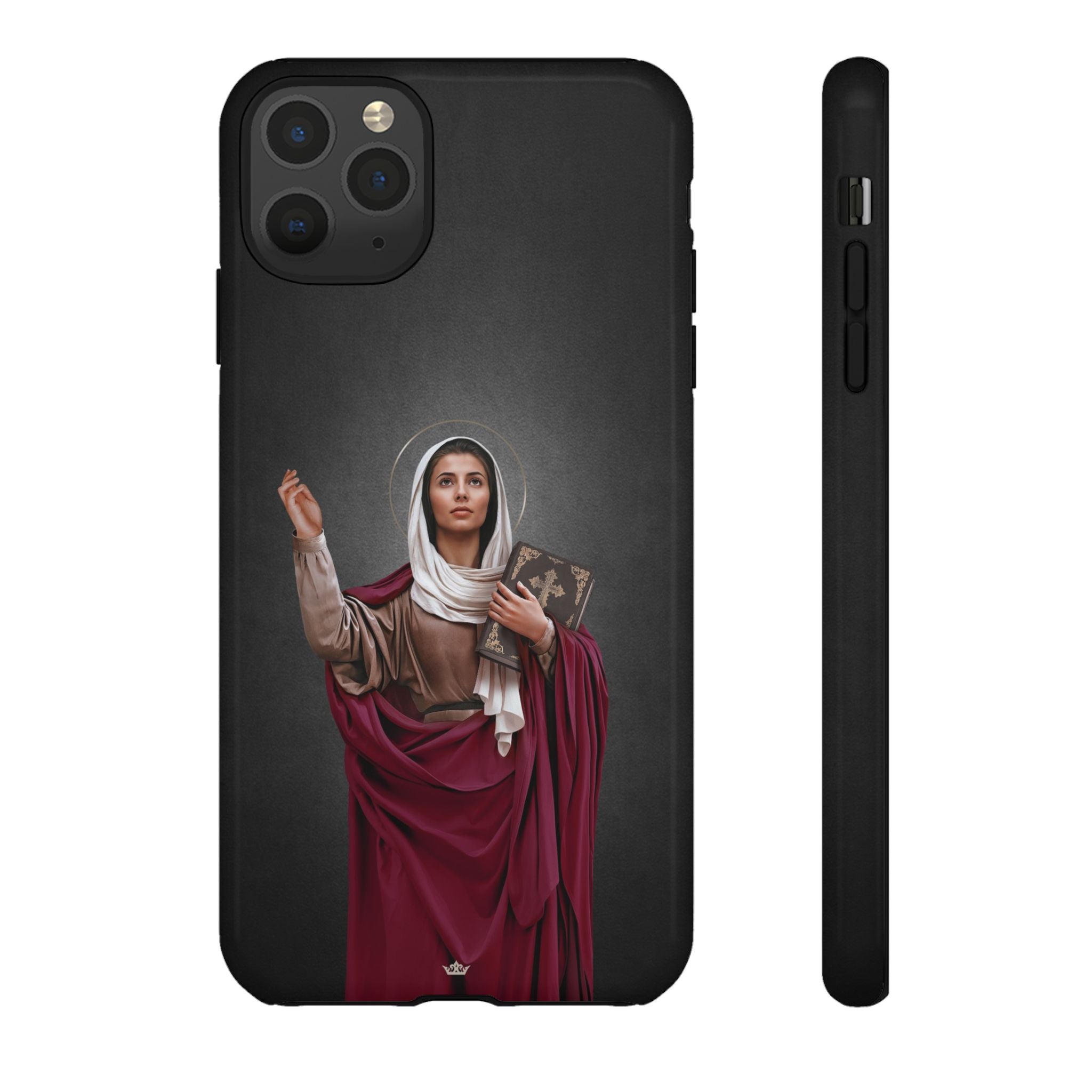 St. Monica Hard Phone Case (Dark) - VENXARA®