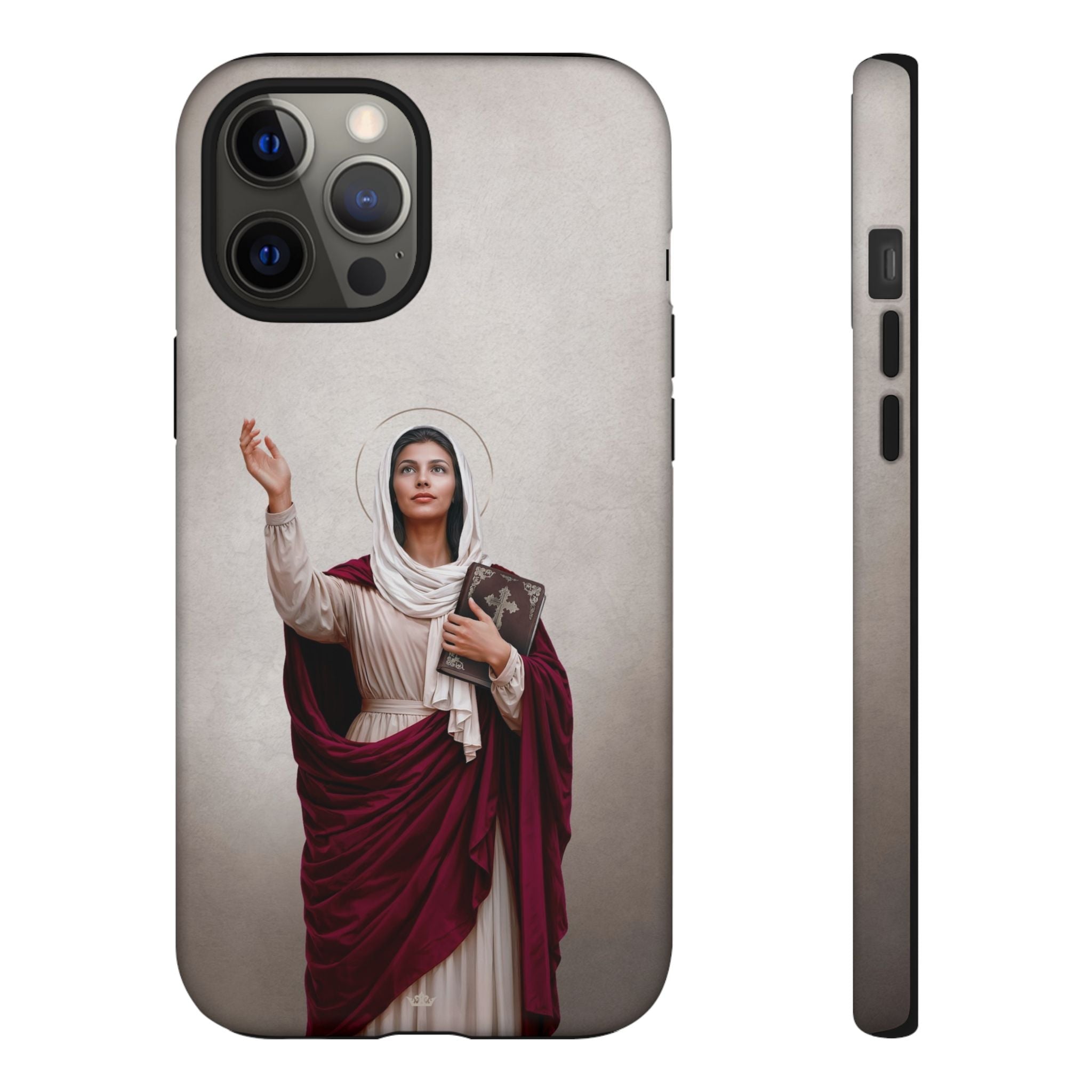St. Monica Hard Phone Case (Light) - Venxara