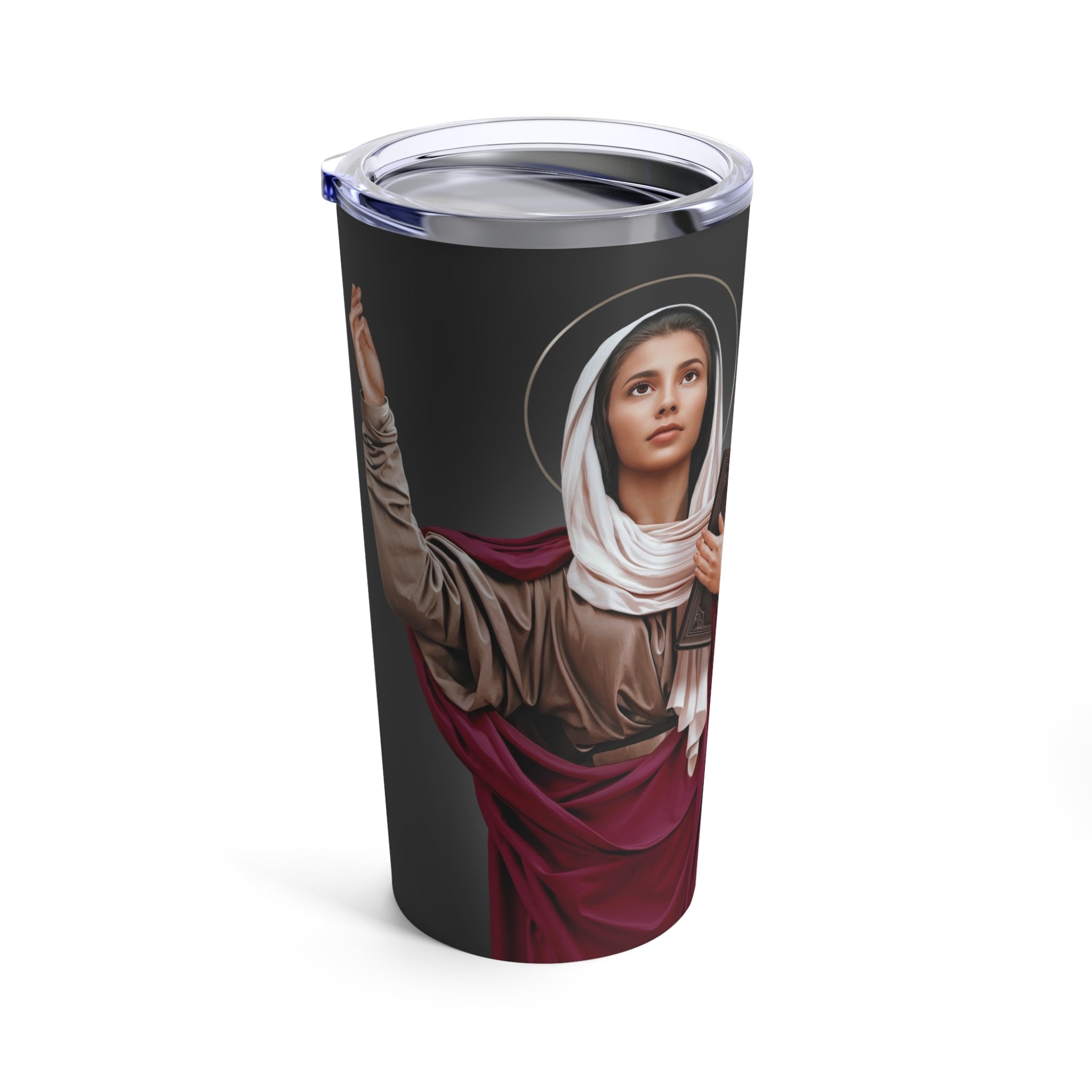 St. Monica Lord's Prayer Tumbler 20 oz. (Ash) - VENXARA®