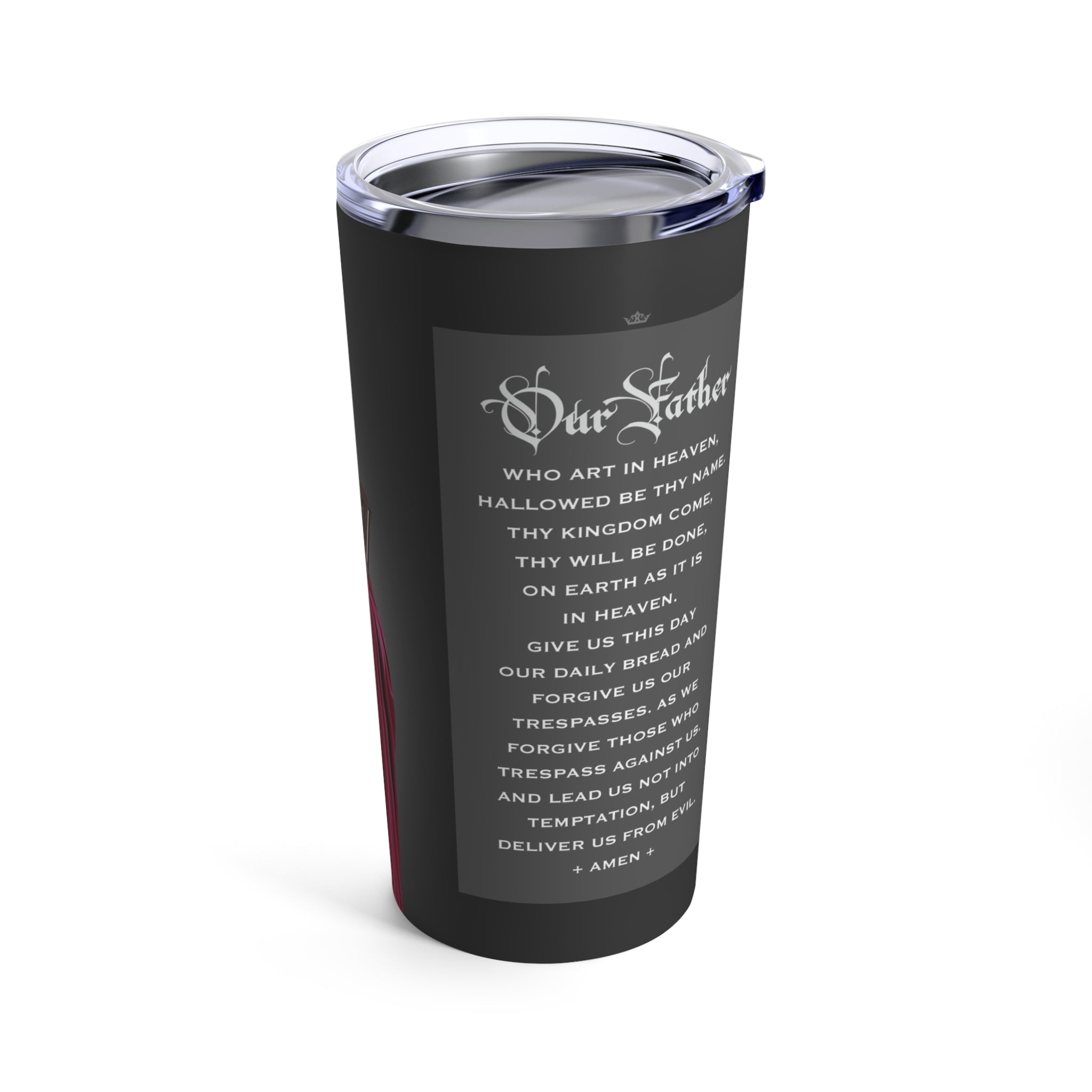 St. Monica Lord's Prayer Tumbler 20 oz. (Ash) - VENXARA®