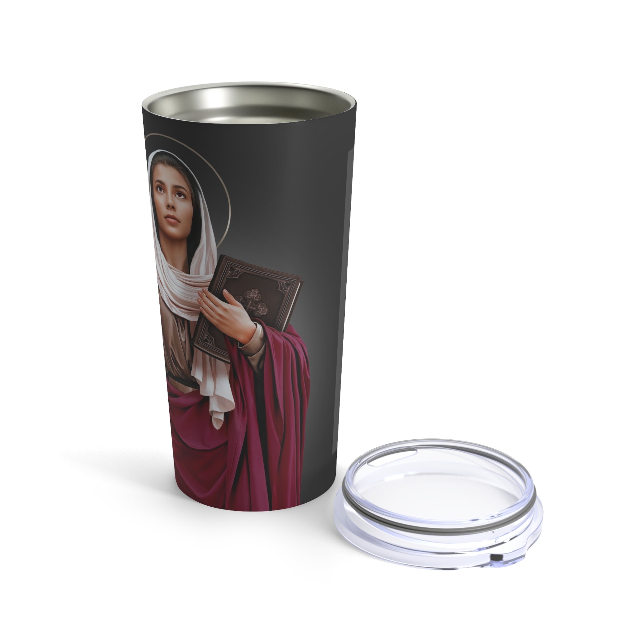St. Monica Lord's Prayer Tumbler 20 oz. (Ash) - VENXARA®