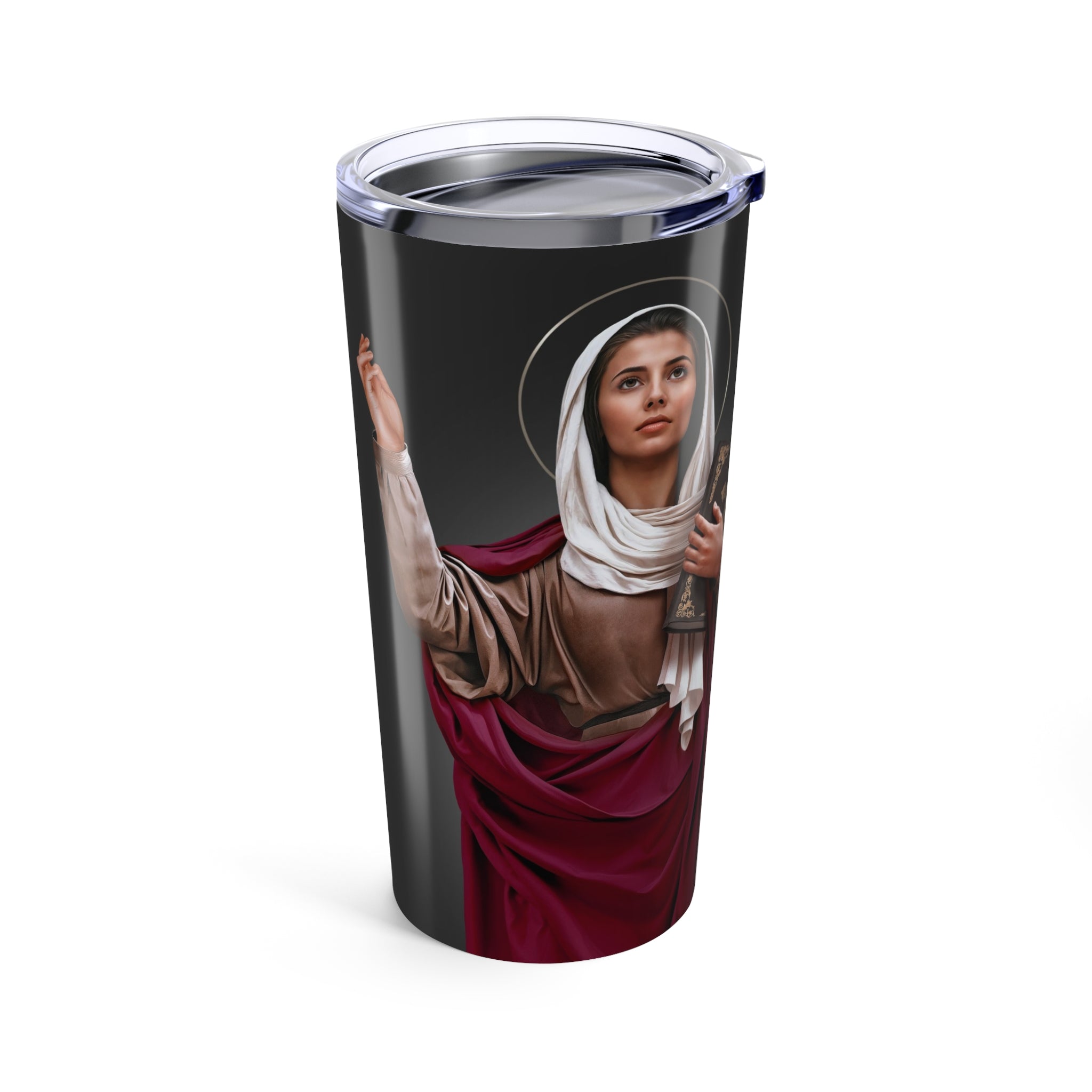 St. Monica Lord's Prayer Tumbler (Ash 20 oz) - VENXARA