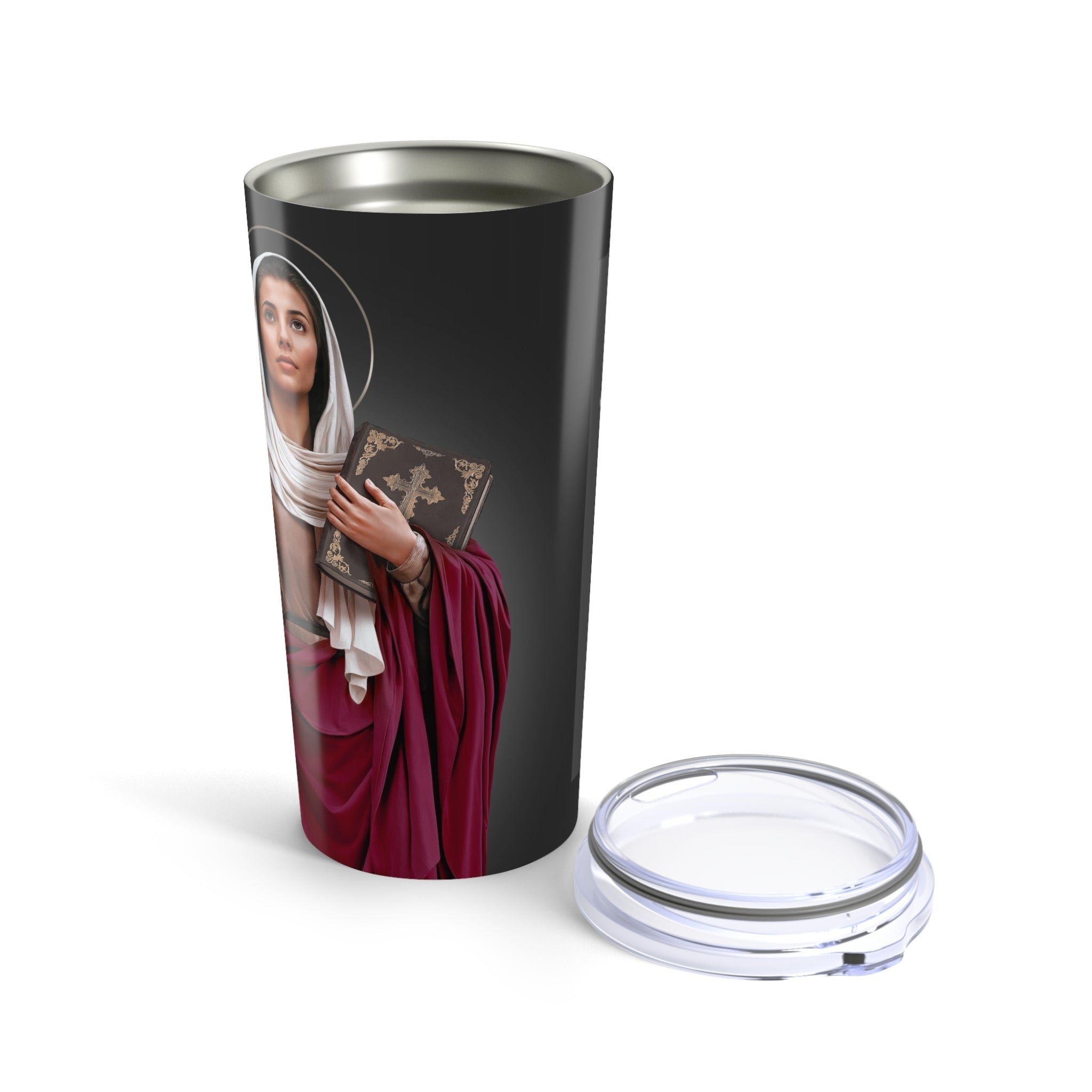St. Monica Lord's Prayer Tumbler (Ash 20 oz) - VENXARA