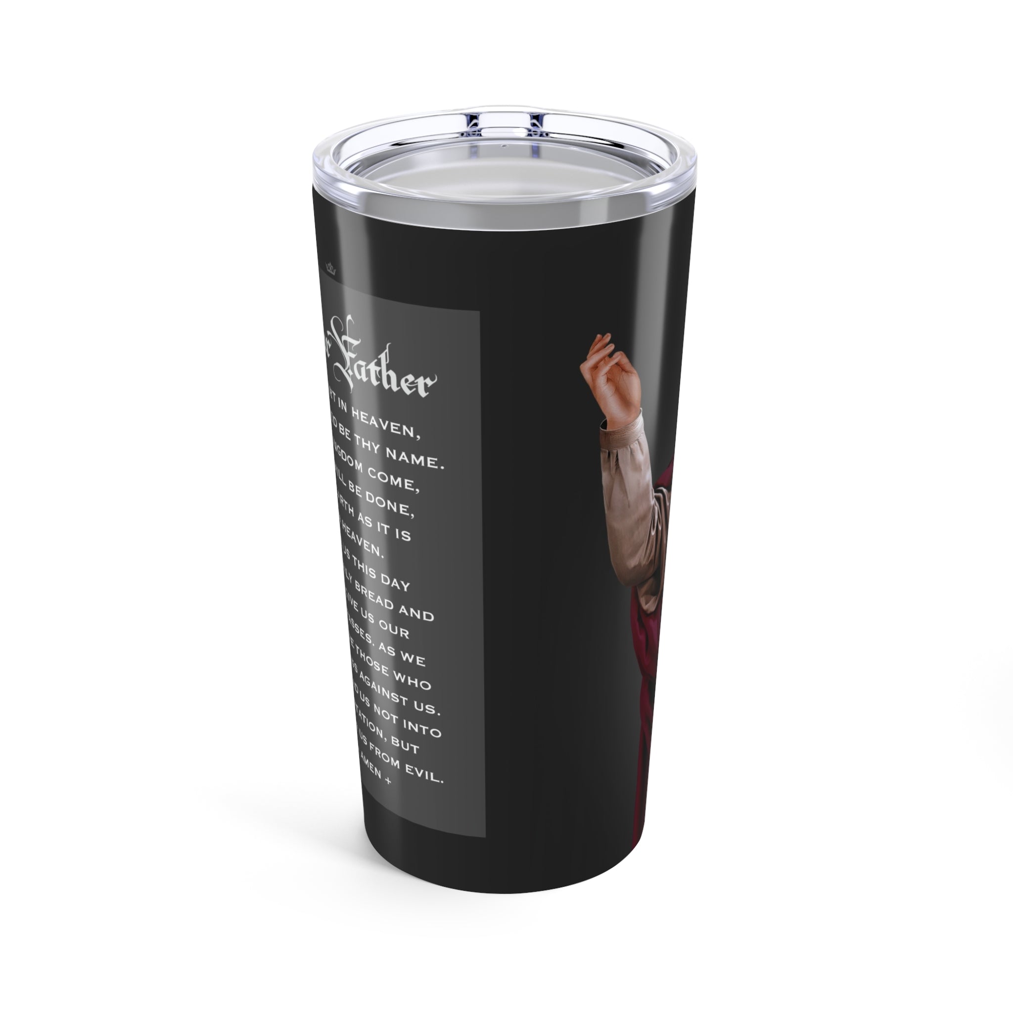 St. Monica Lord's Prayer Tumbler (Ash 20 oz) - VENXARA