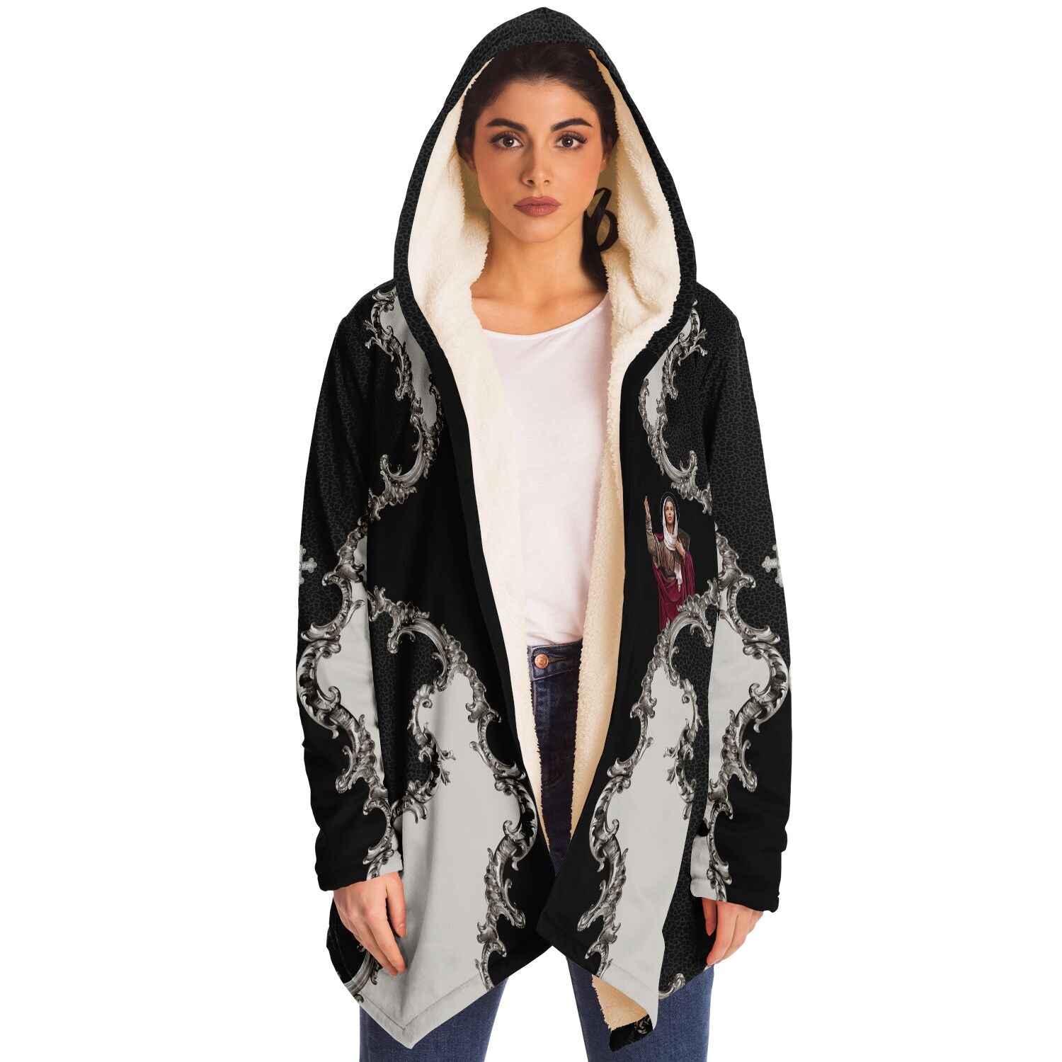 St. Monica Microfleece Cloak (Baroque Leopard) - VENXARA®