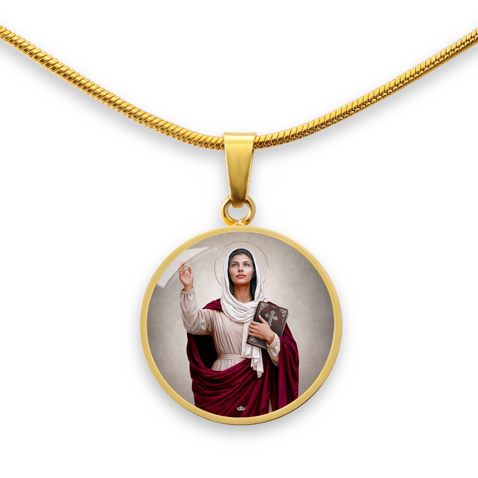 St. Monica Pendant Necklace - VENXARA
