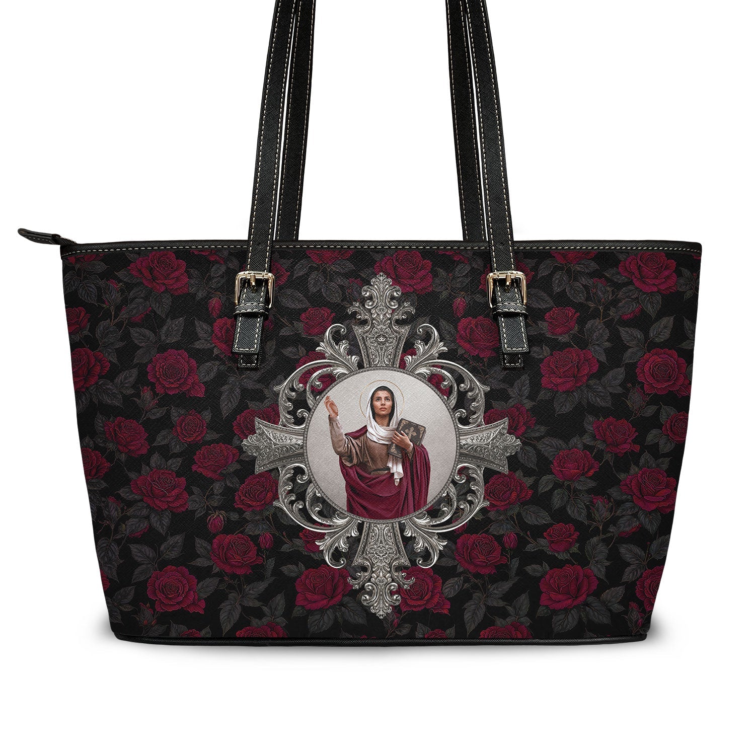 St. Monica Tote Bag (Roses) - VENXARA®