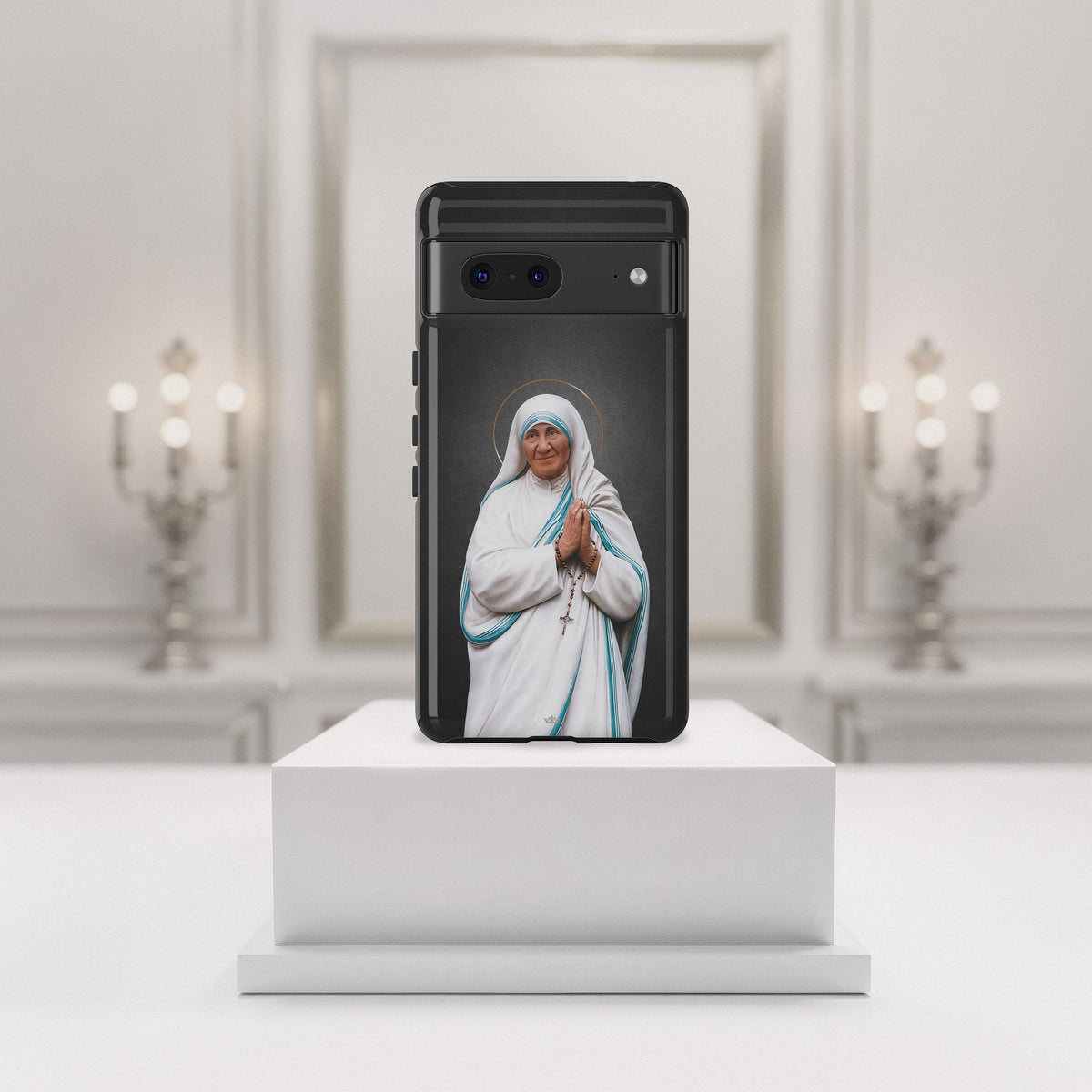 St. Mother Teresa Hard Phone Case (Dark) Copyright VENXARA