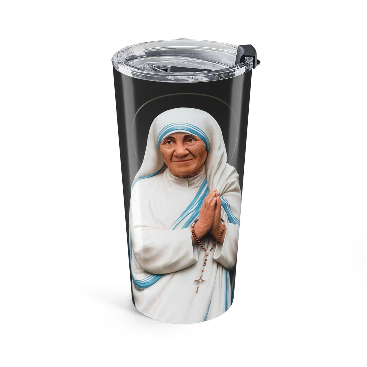 St. Mother Teresa Lord's Prayer Tumbler (Ash 20 oz) Copyright VENXARA