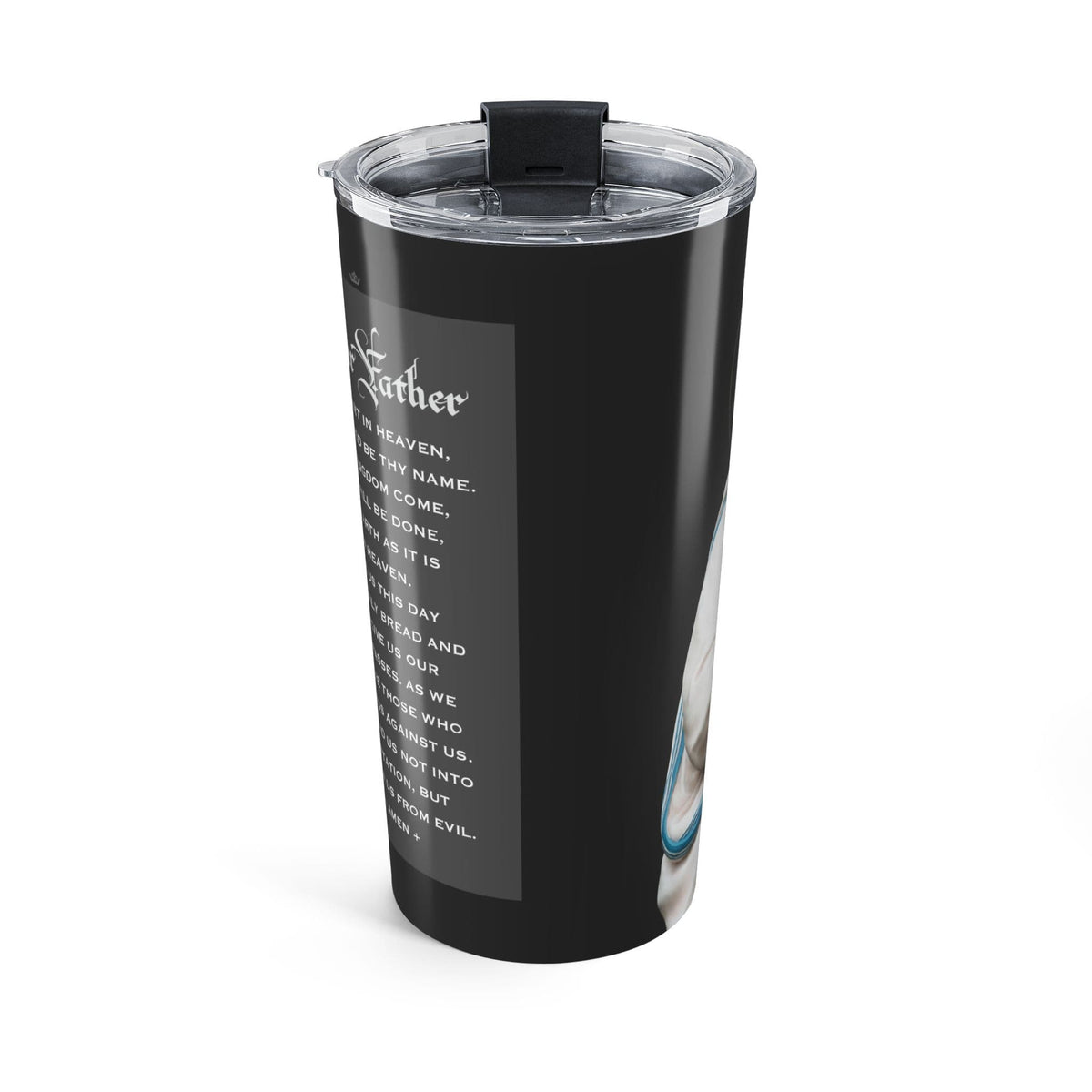 St. Mother Teresa Lord's Prayer Tumbler (Ash 20 oz) Copyright VENXARA