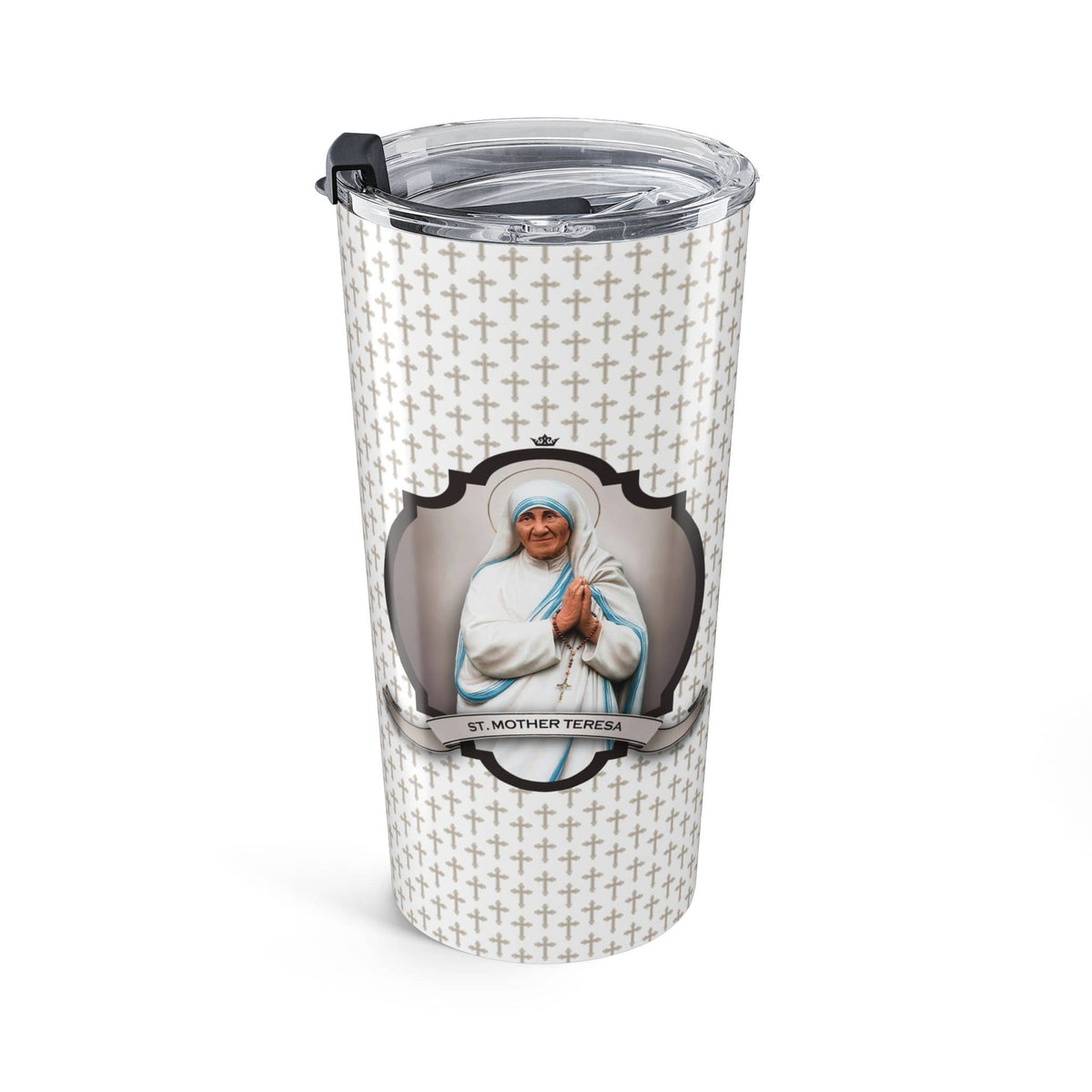 St. Mother Teresa Tumbler (Crosses 20 oz) Copyright VENXARA