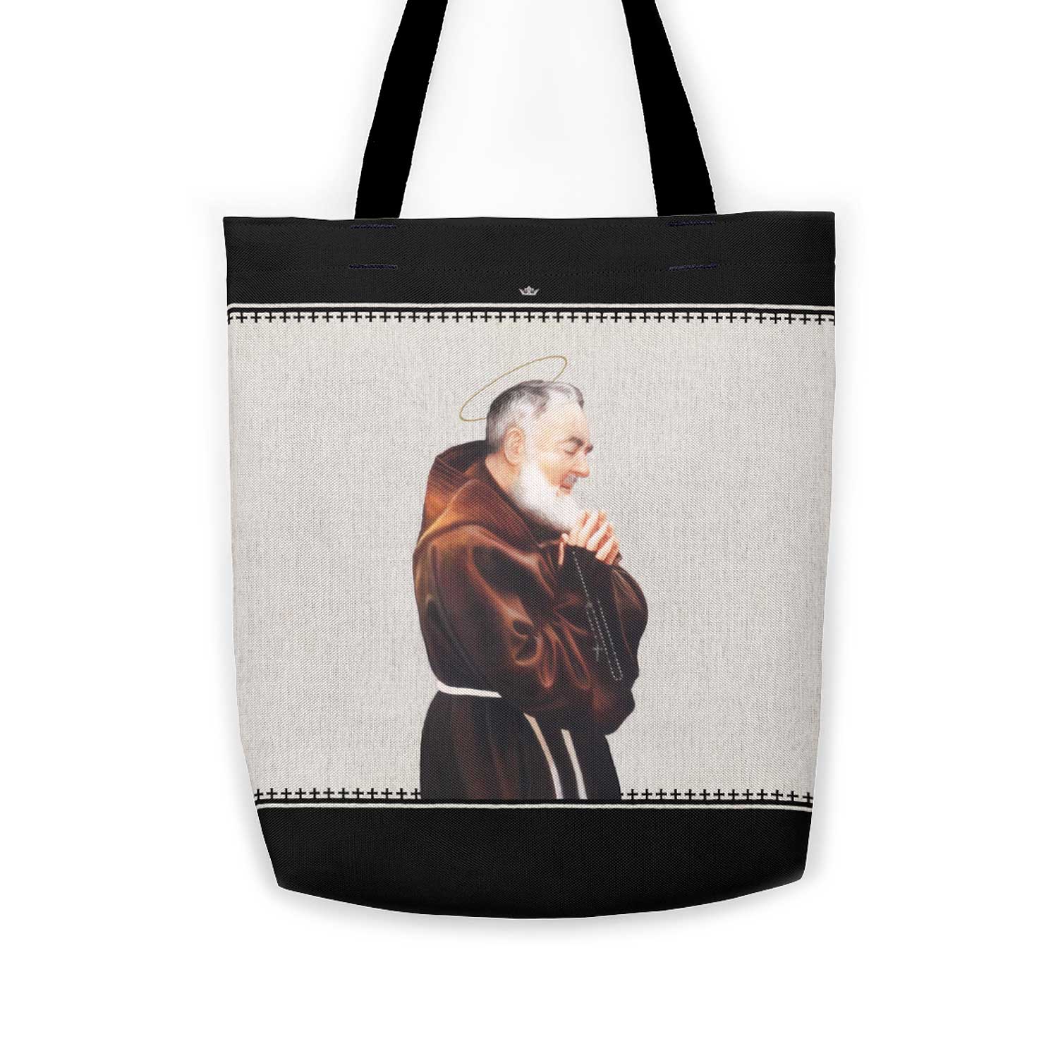 St. Padre Pio Canvas Tote Bag - VENXARA®