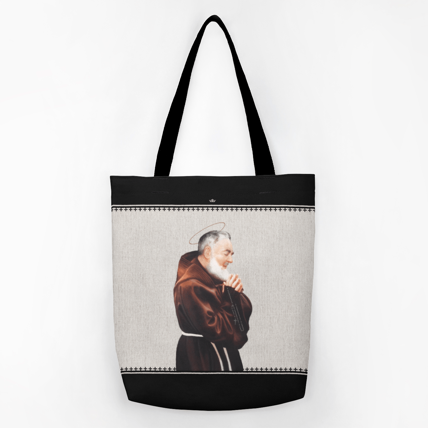 St. Padre Pio Canvas Tote Bag - VENXARA®