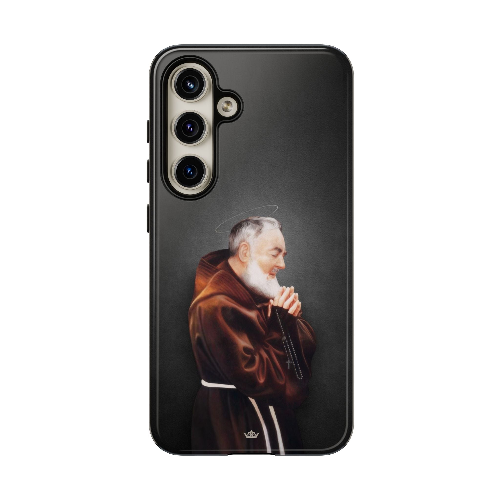 St. Padre Pio Hard Phone Case (Dark) - VENXARA®