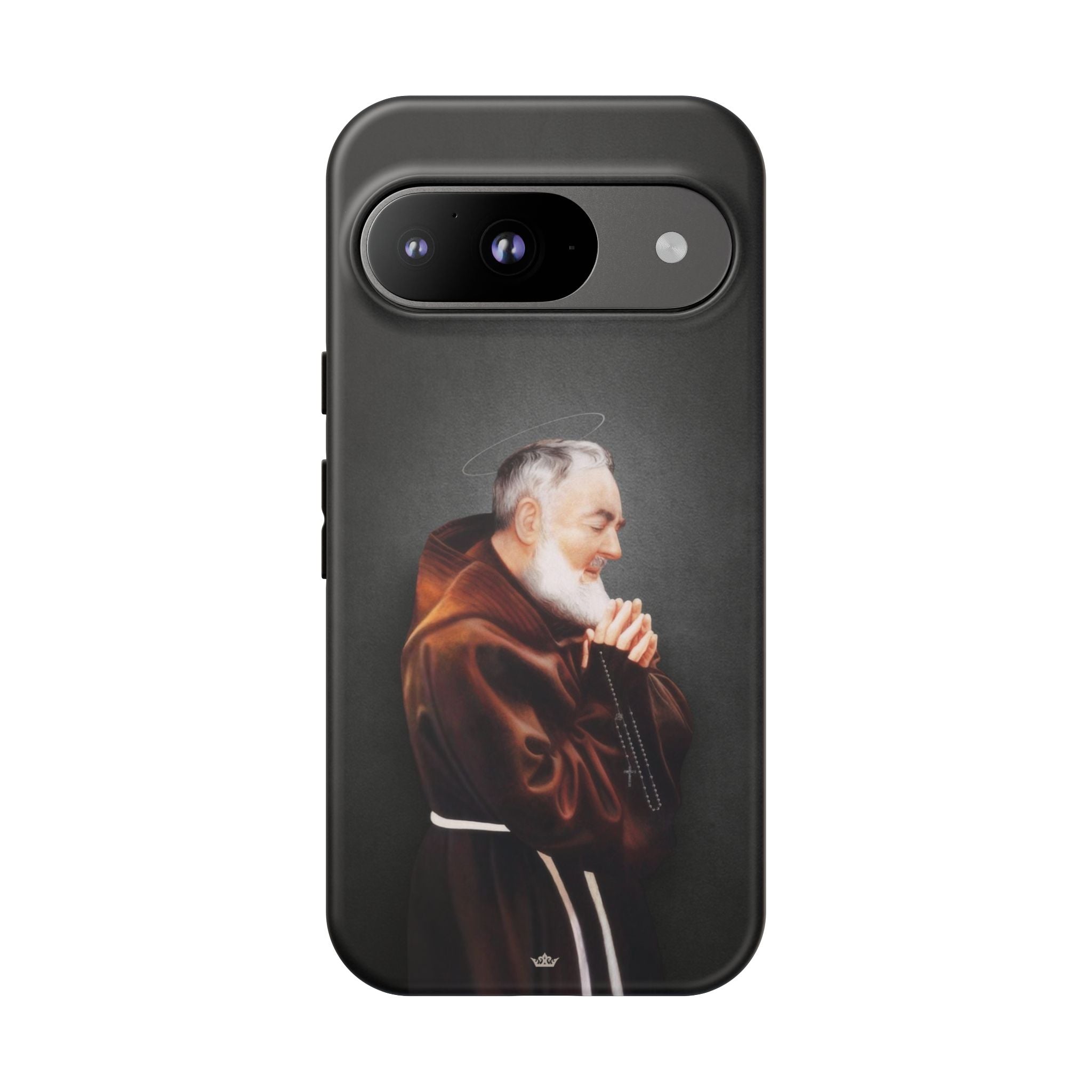 St. Padre Pio Hard Phone Case (Dark) - VENXARA®