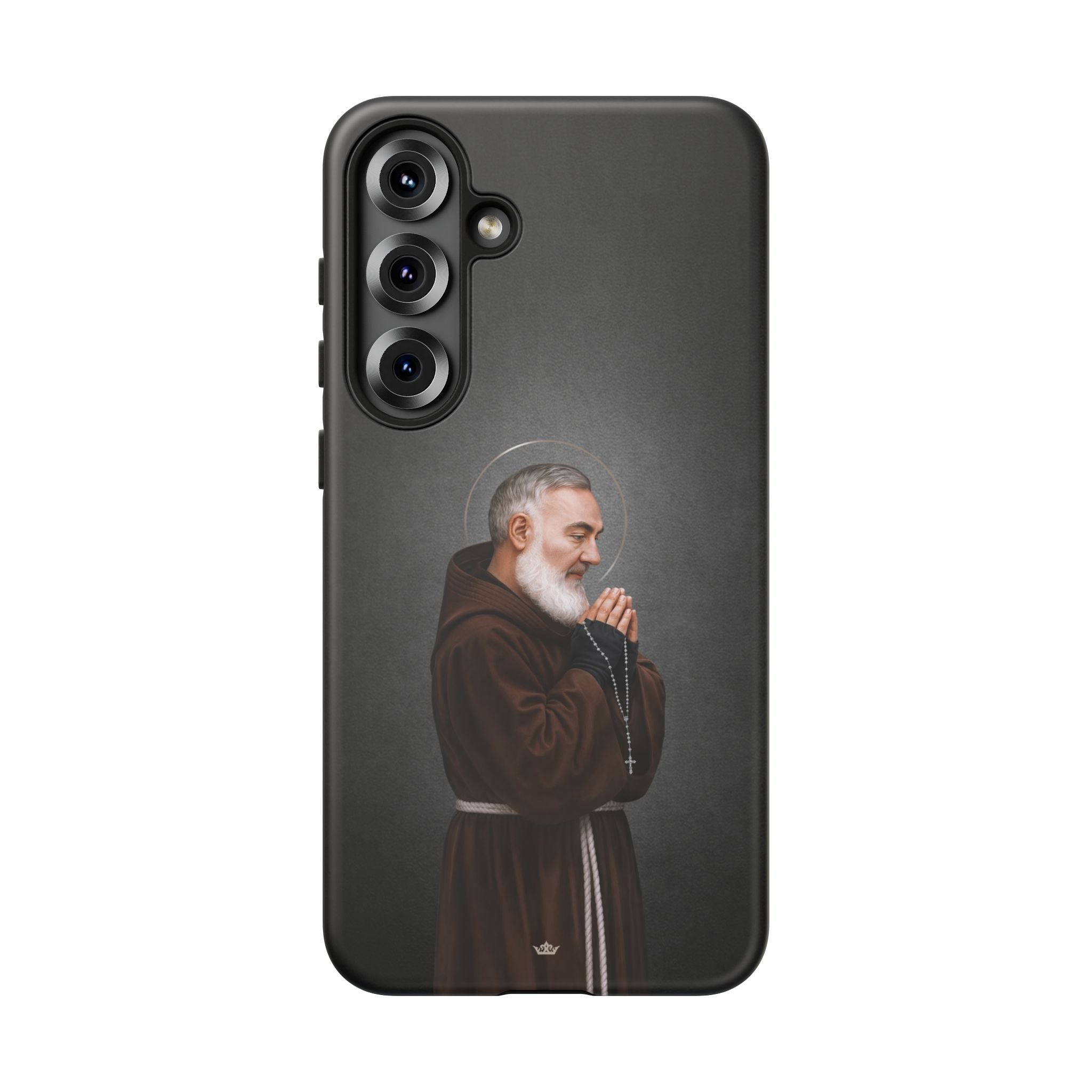 St. Padre Pio Hard Phone Case (Dark) - Venxara