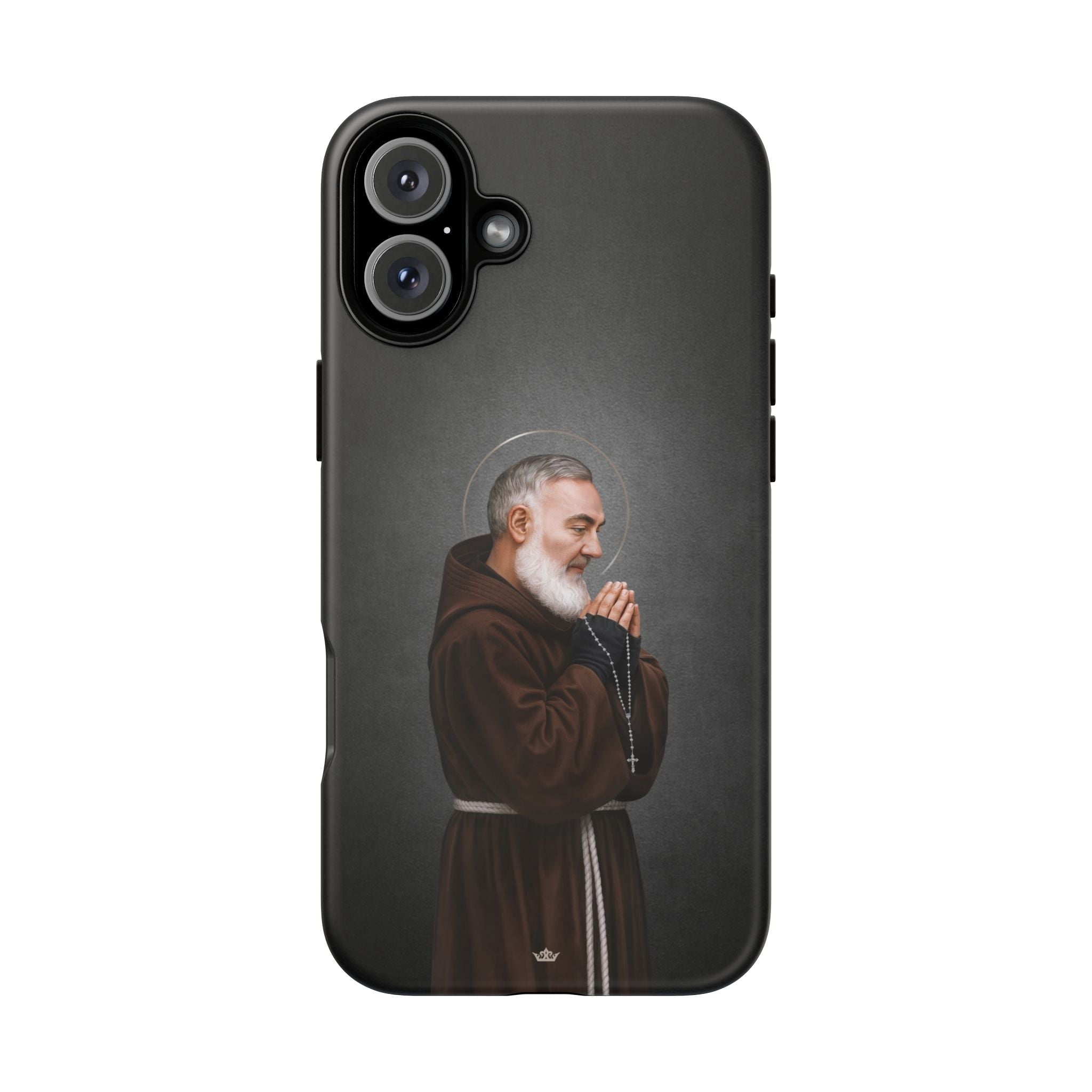 St. Padre Pio Hard Phone Case (Dark) - Venxara