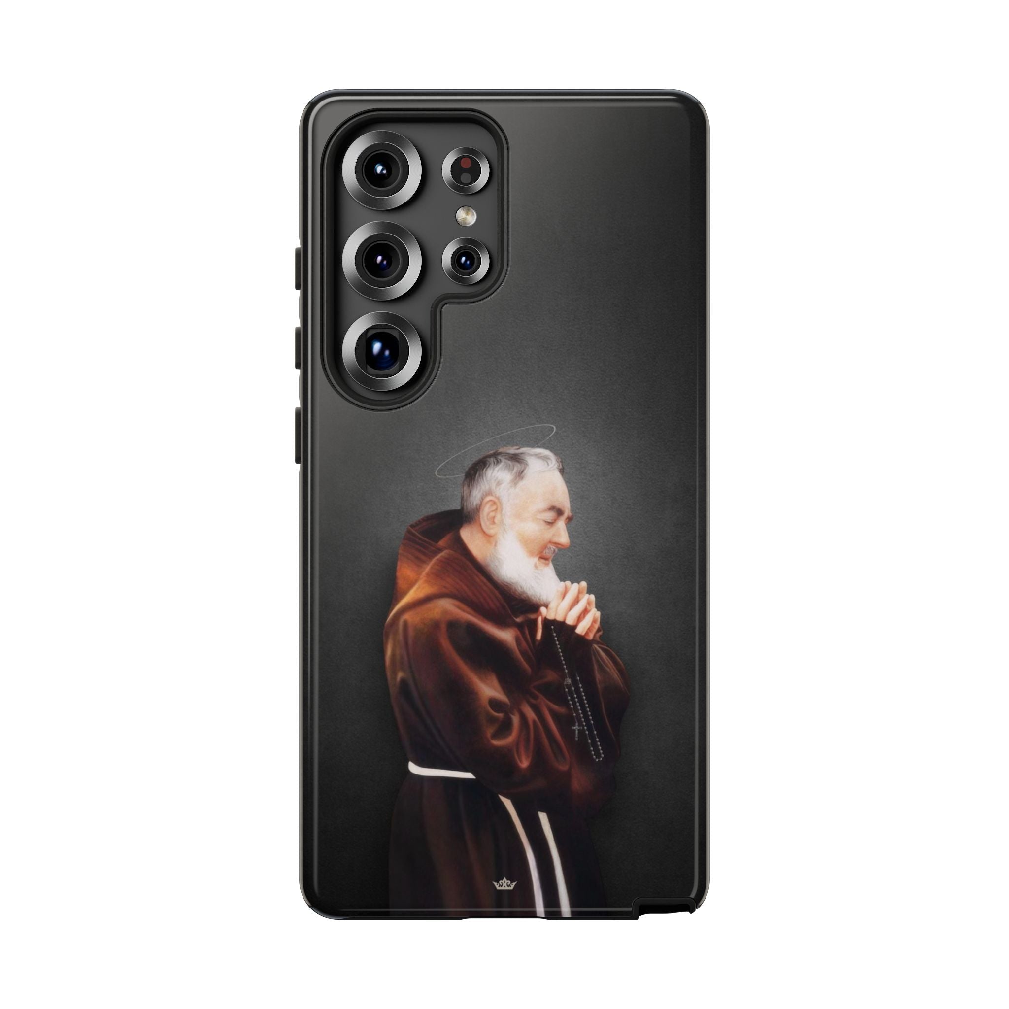 St. Padre Pio Hard Phone Case (Dark) - VENXARA®