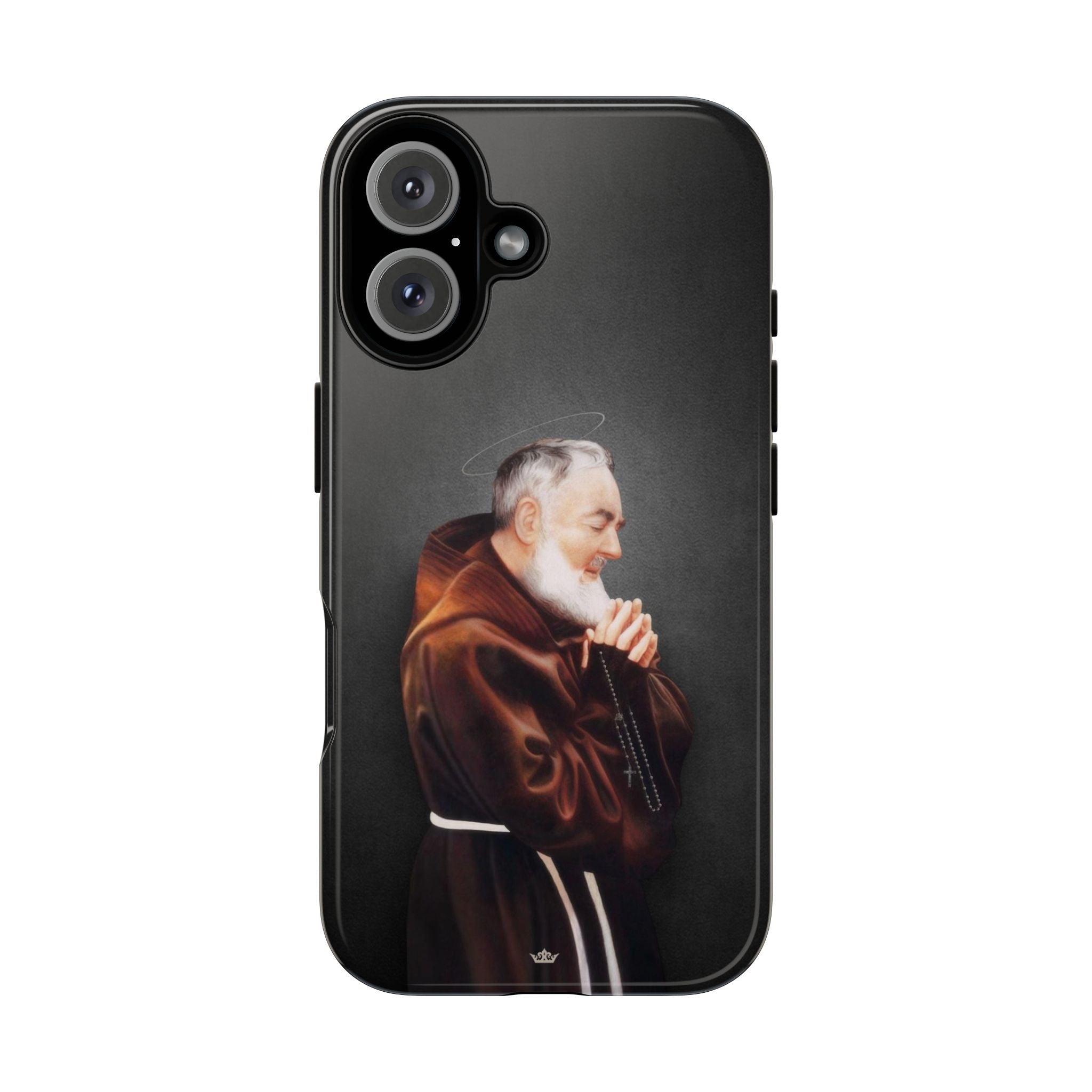 St. Padre Pio Hard Phone Case (Dark) - VENXARA®
