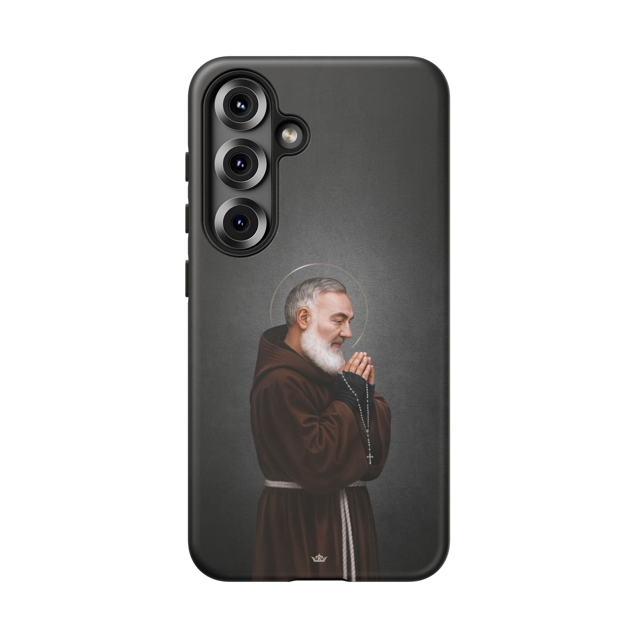 St. Padre Pio Hard Phone Case (Dark) - Venxara