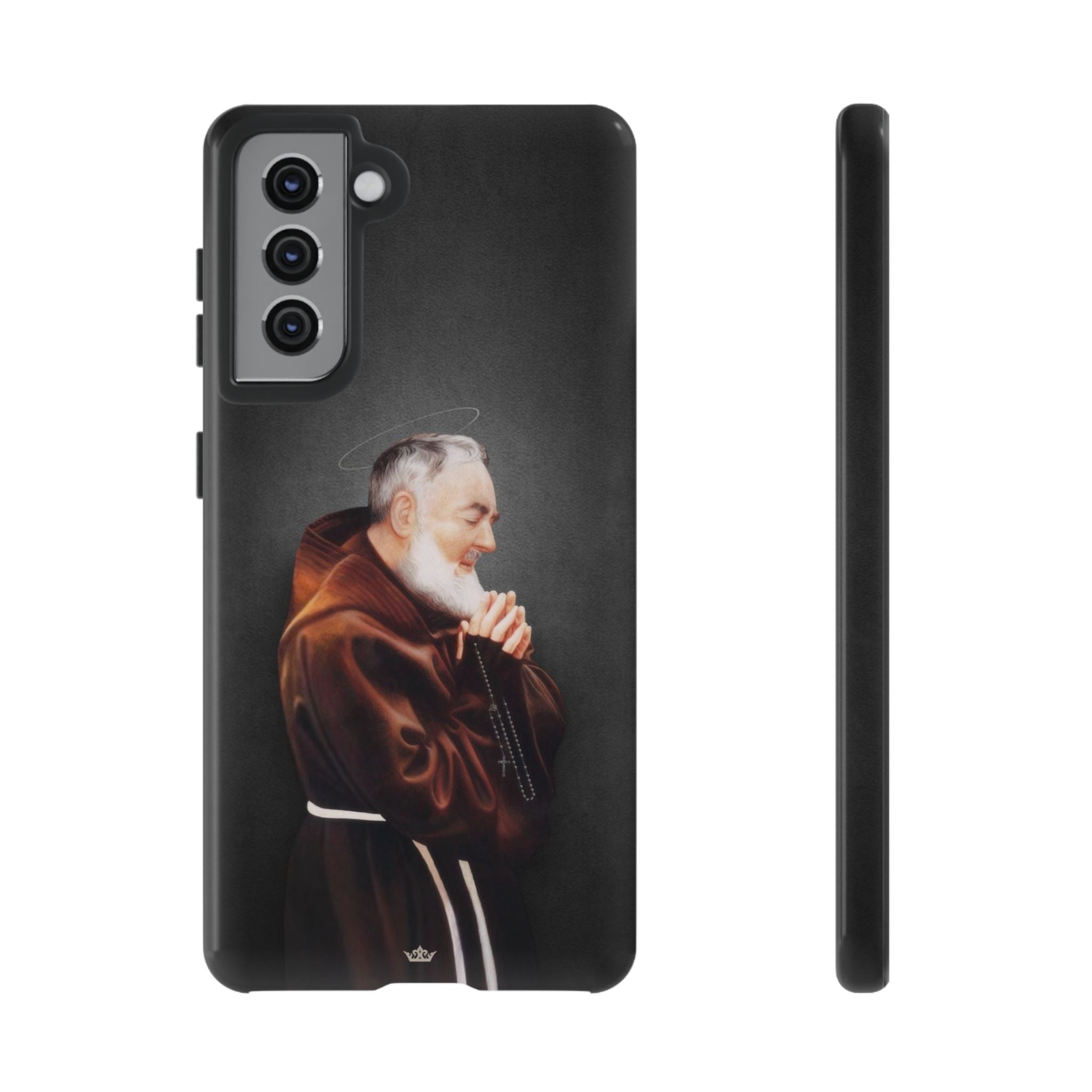 St. Padre Pio Hard Phone Case (Dark) - VENXARA®