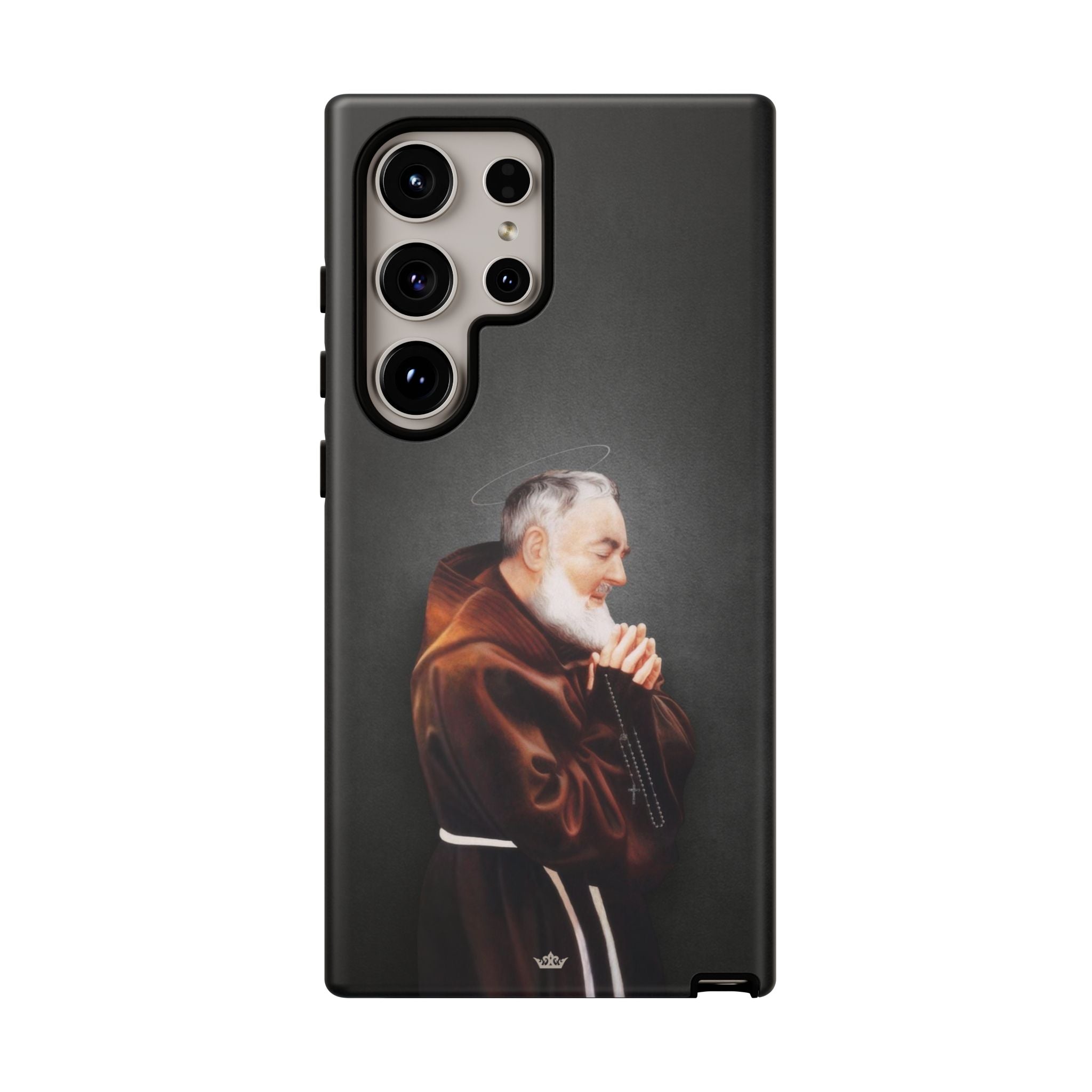 St. Padre Pio Hard Phone Case (Dark) - VENXARA®