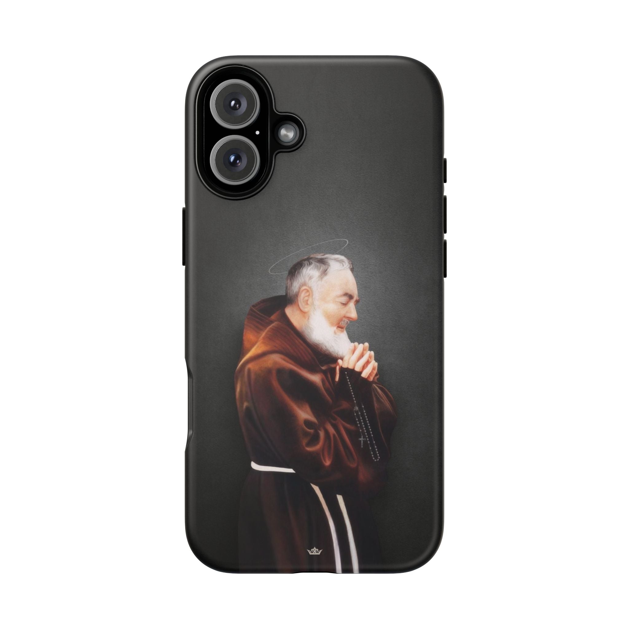 St. Padre Pio Hard Phone Case (Dark) - VENXARA®