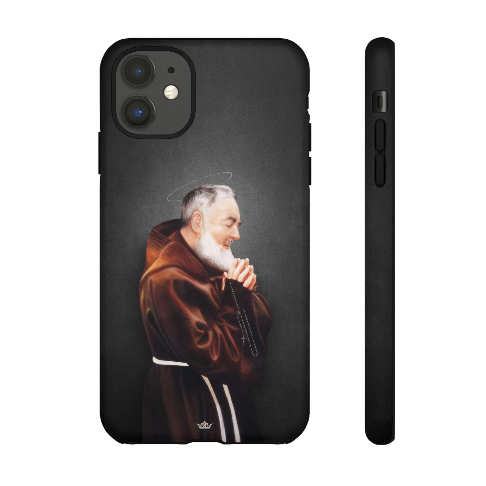 St. Padre Pio Hard Phone Case (Dark) - VENXARA®