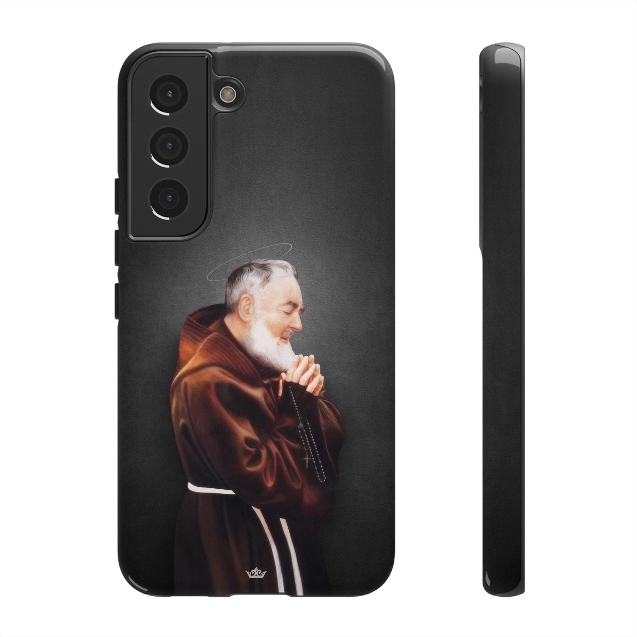 St. Padre Pio Hard Phone Case (Dark) - VENXARA®