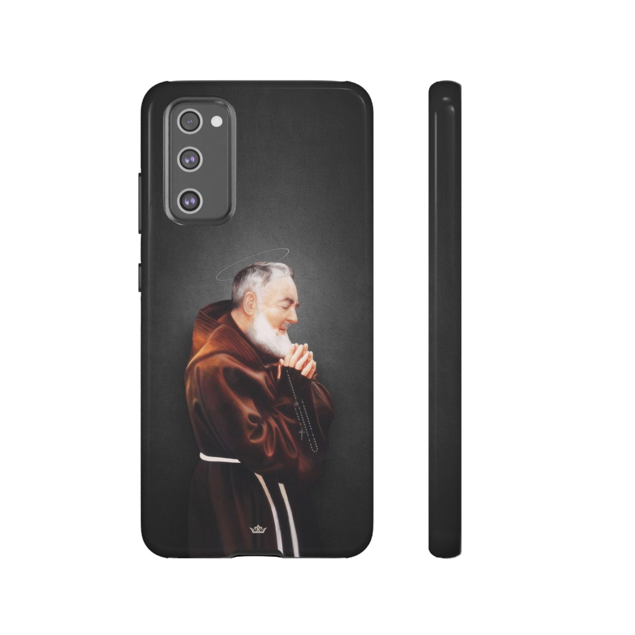 St. Padre Pio Hard Phone Case (Dark) - VENXARA®