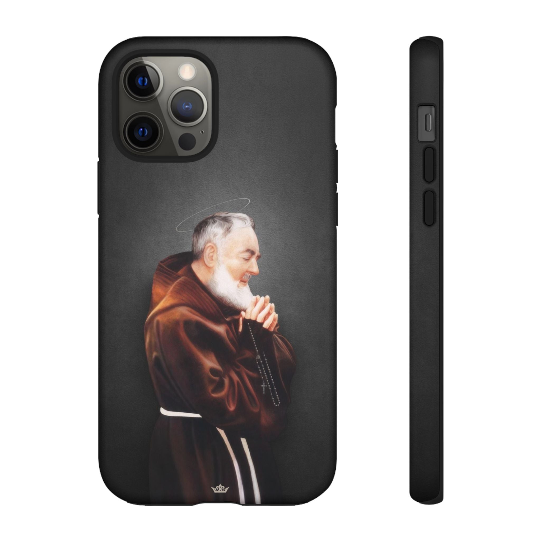 St. Padre Pio Hard Phone Case (Dark) - VENXARA®