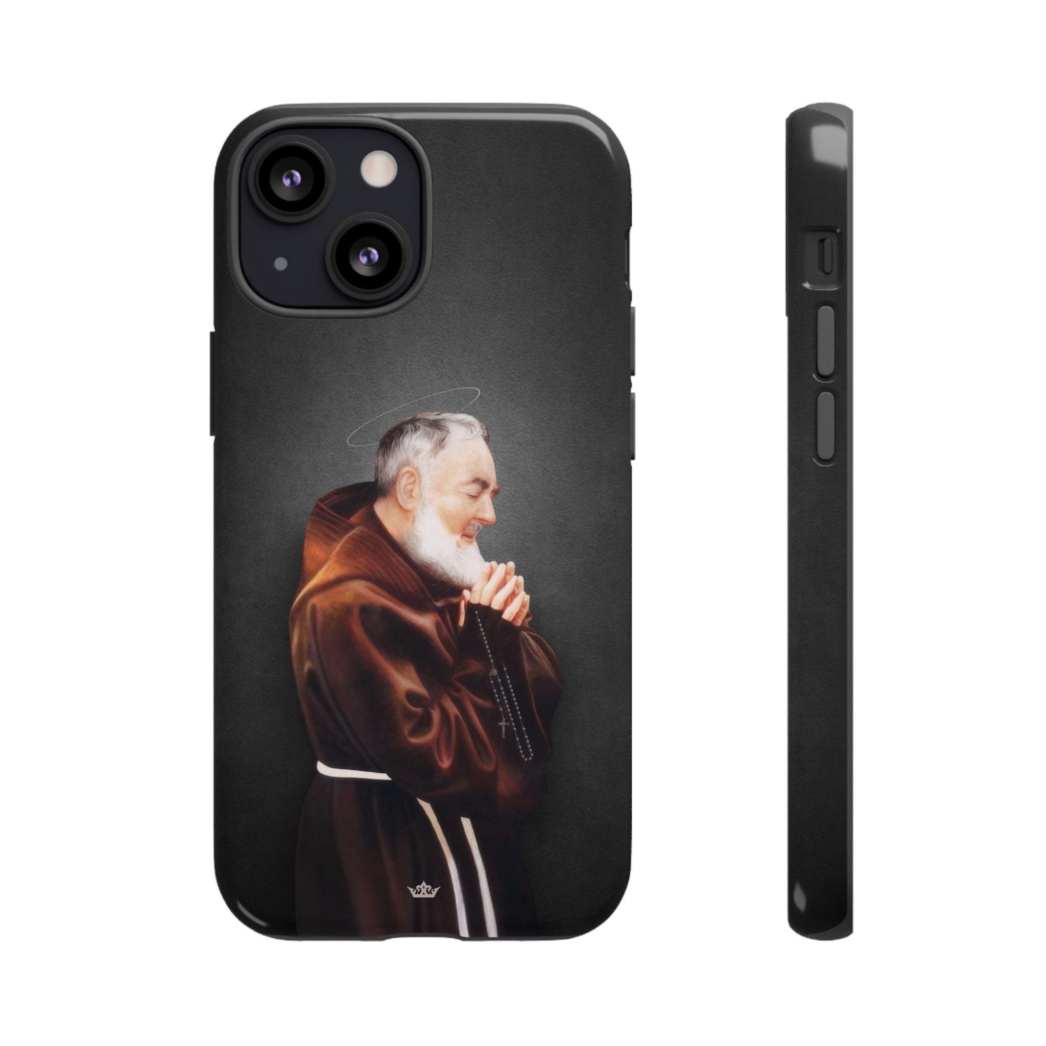 St. Padre Pio Hard Phone Case (Dark) - VENXARA®