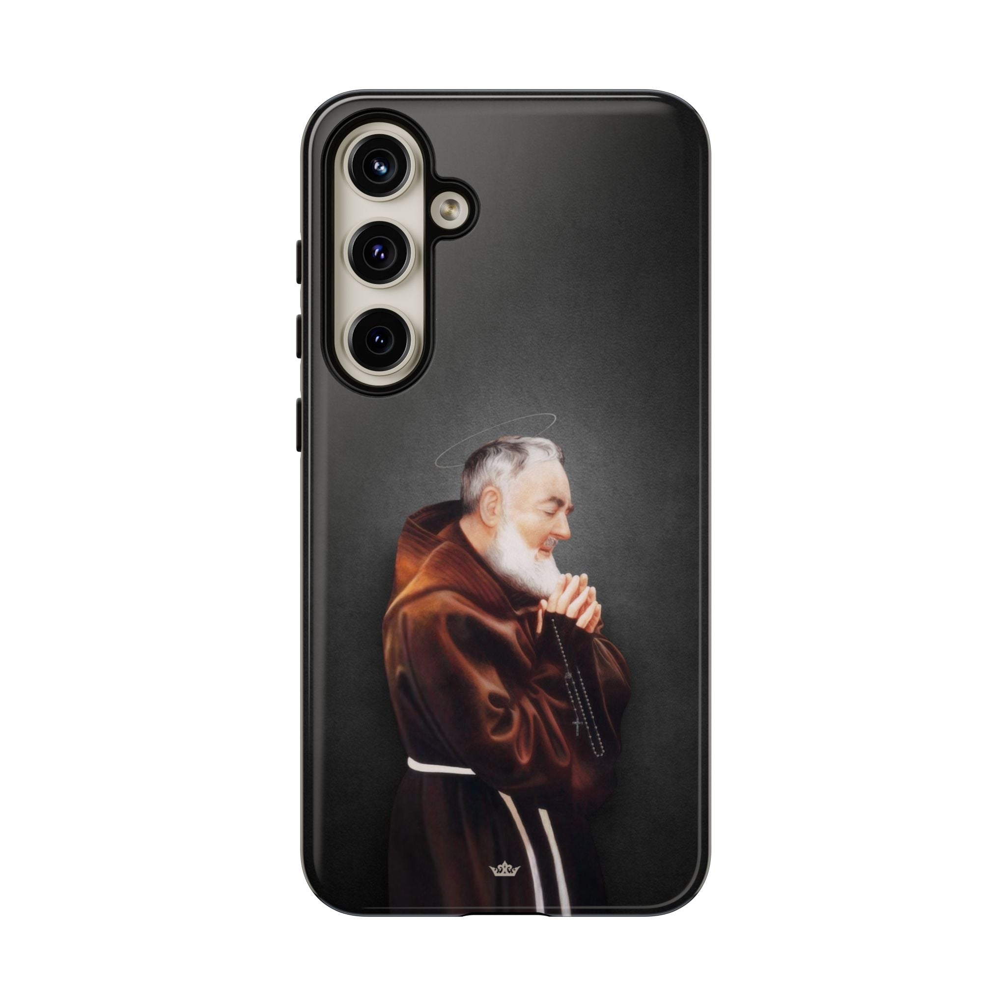 St. Padre Pio Hard Phone Case (Dark) - VENXARA®
