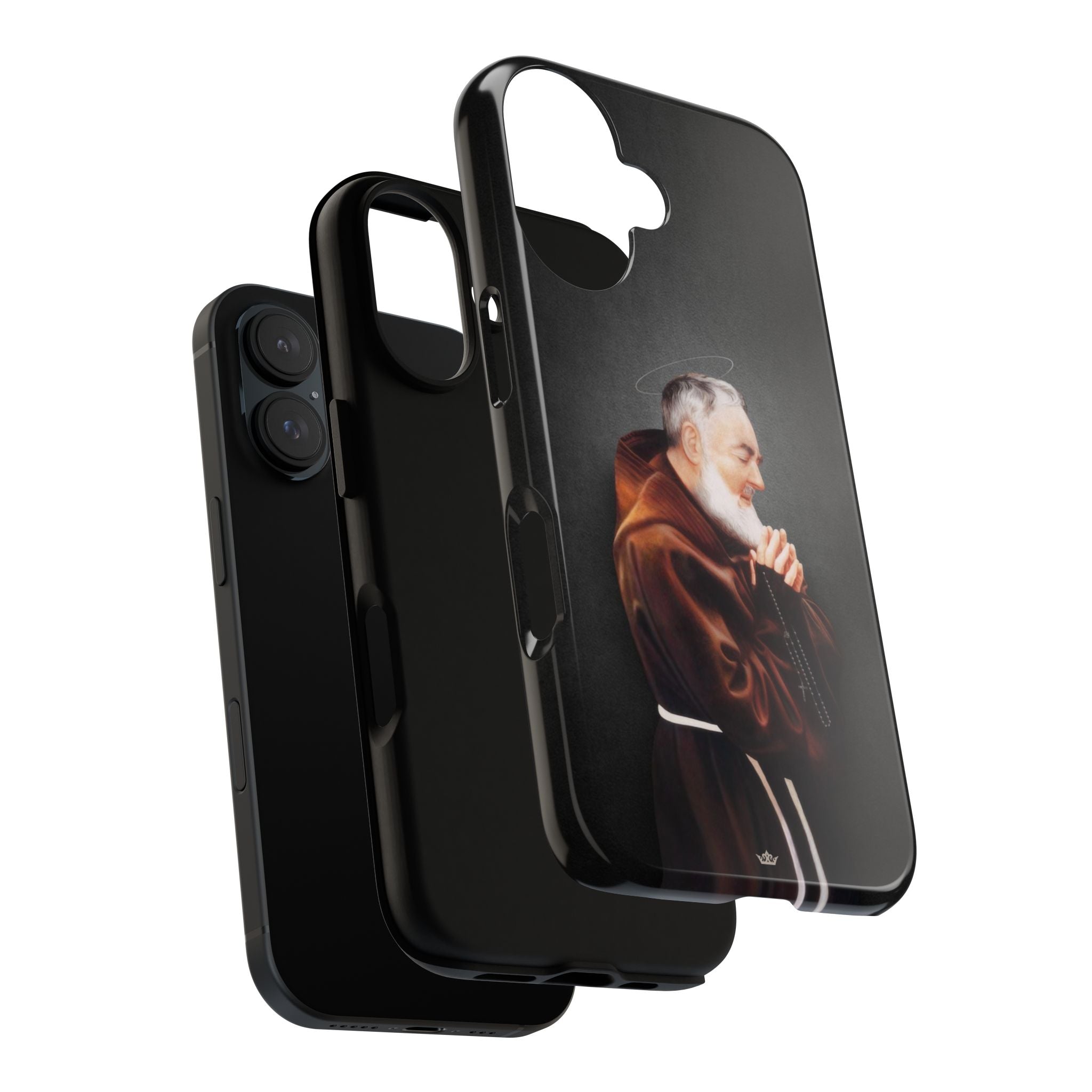 St. Padre Pio Hard Phone Case (Dark) - VENXARA®
