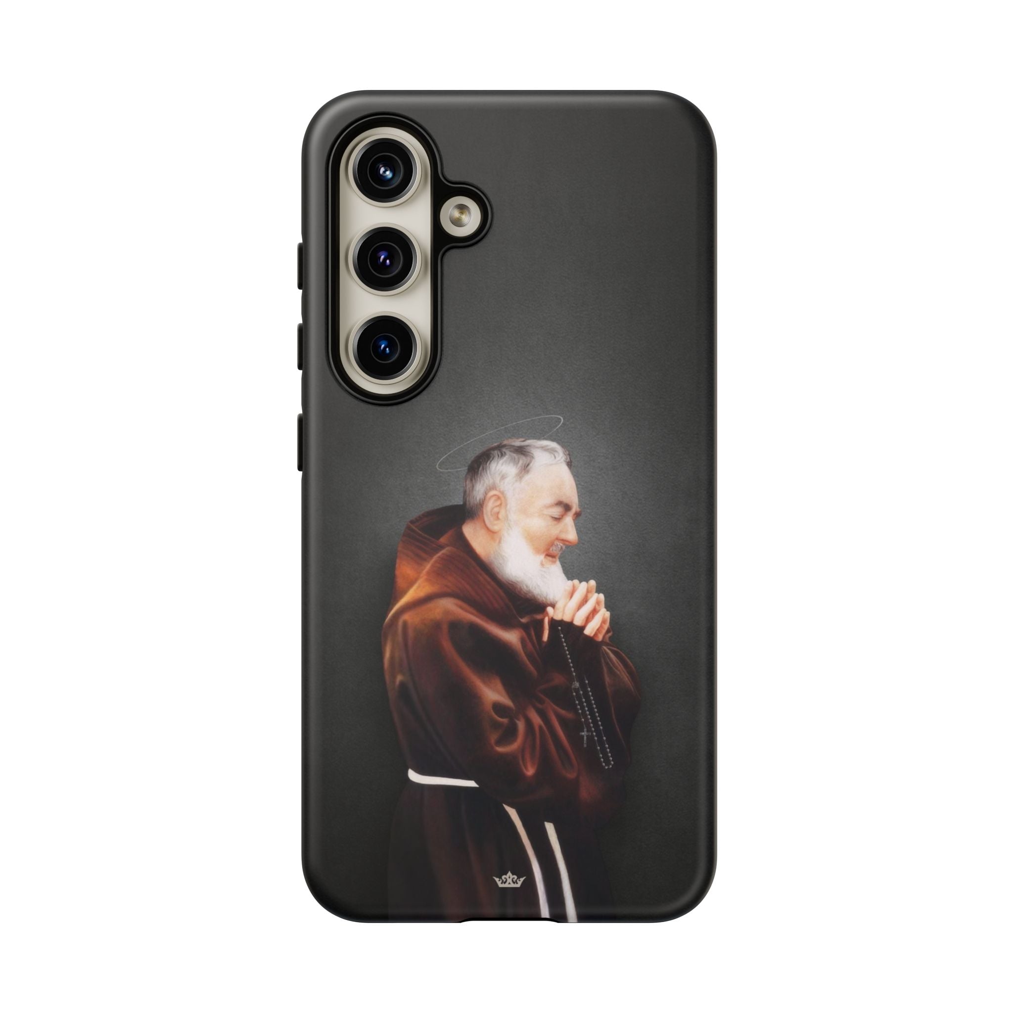 St. Padre Pio Hard Phone Case (Dark) - VENXARA®