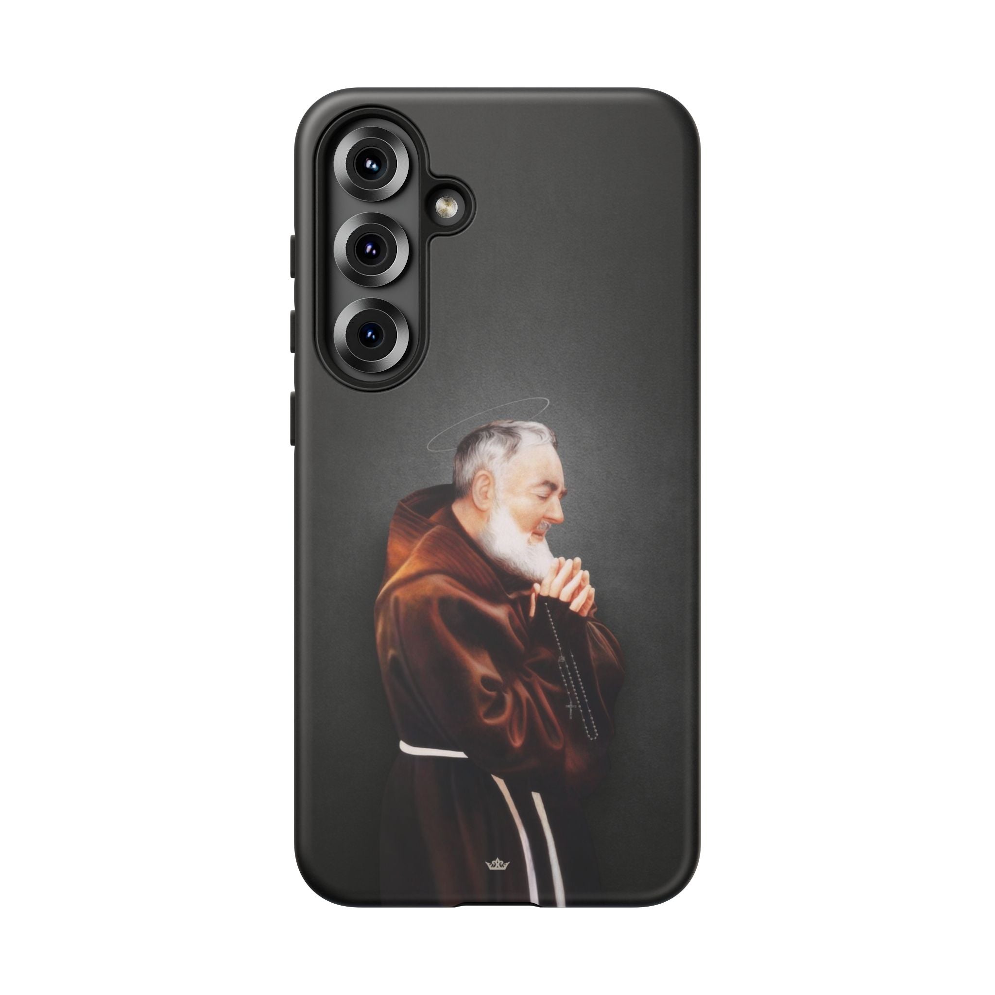 St. Padre Pio Hard Phone Case (Dark) - VENXARA®