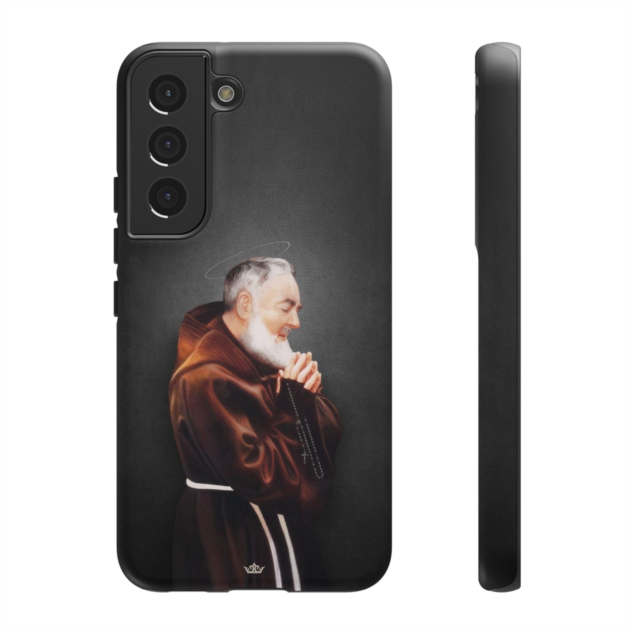 St. Padre Pio Hard Phone Case (Dark) - VENXARA®