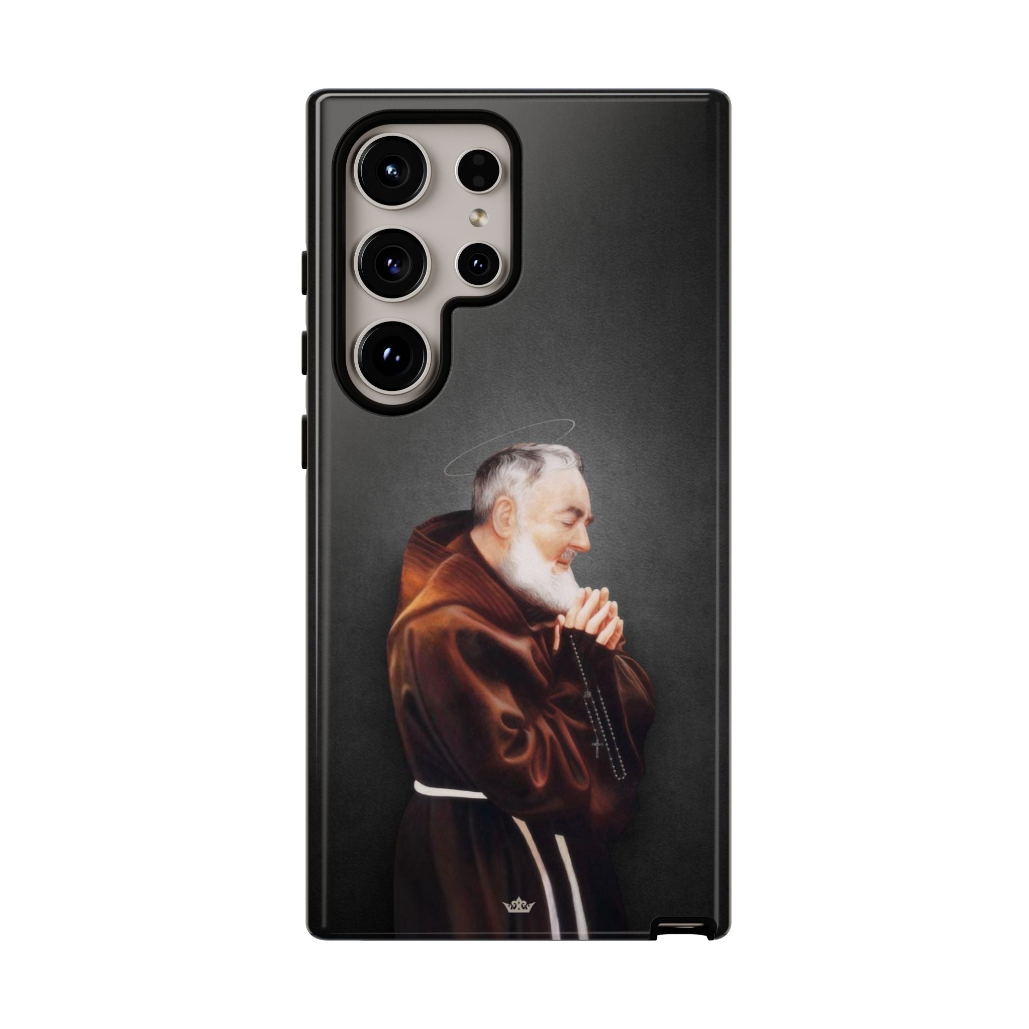 St. Padre Pio Hard Phone Case (Dark) - VENXARA®