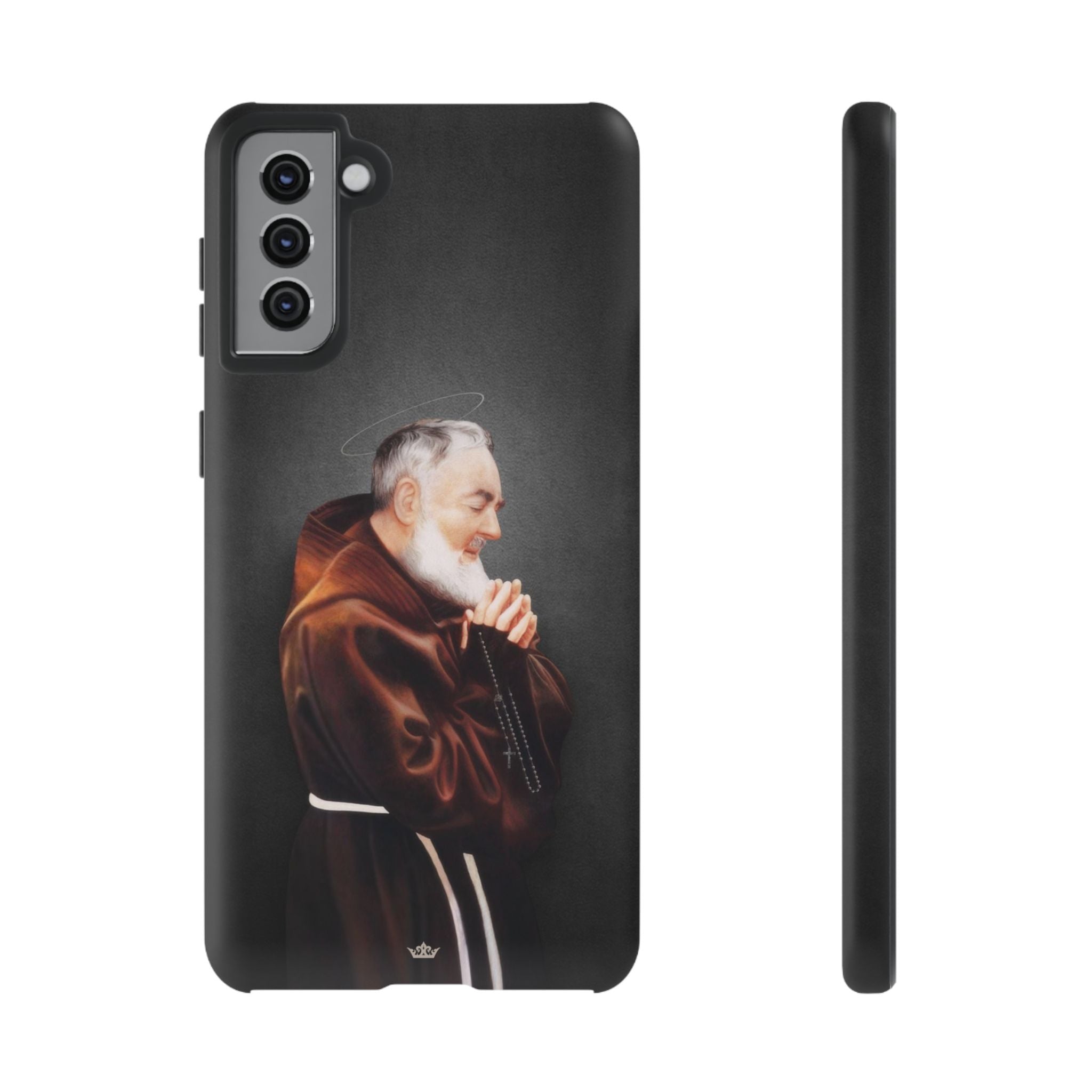 St. Padre Pio Hard Phone Case (Dark) - VENXARA®