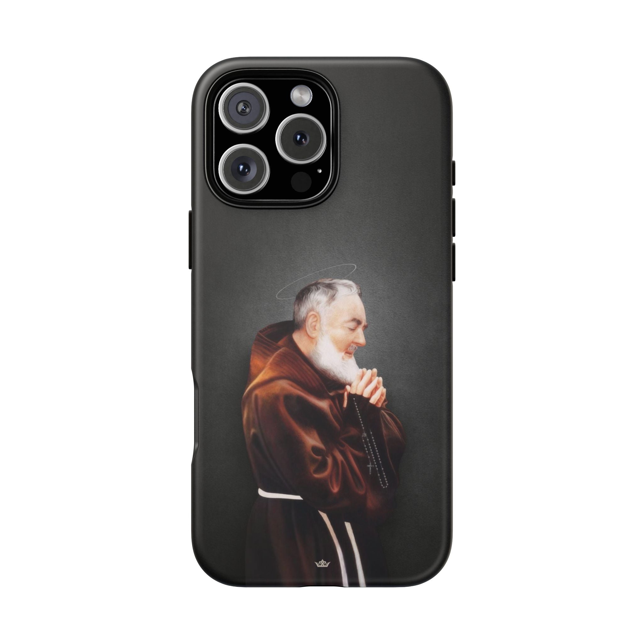 St. Padre Pio Hard Phone Case (Dark) - VENXARA®