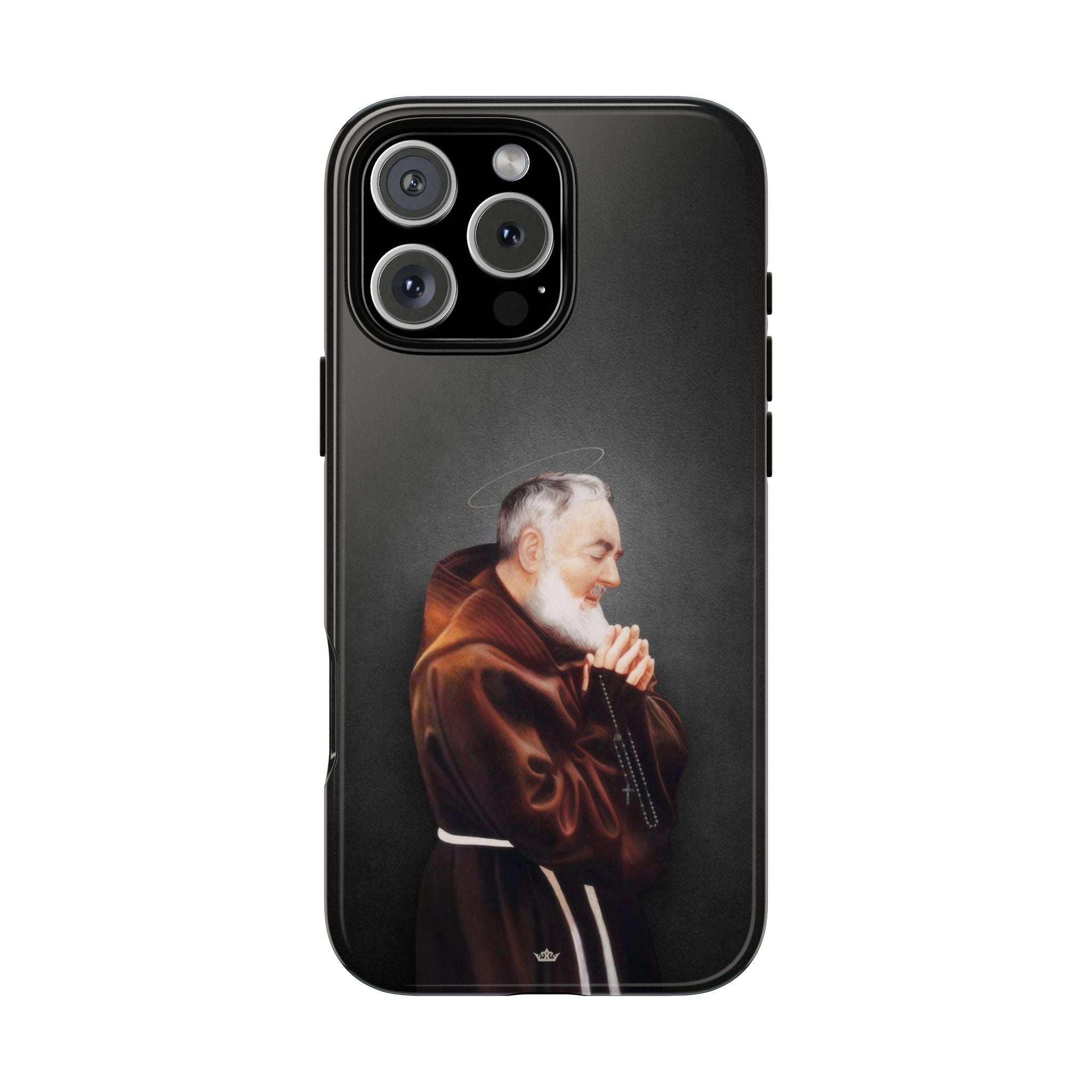 St. Padre Pio Hard Phone Case (Dark) - VENXARA®