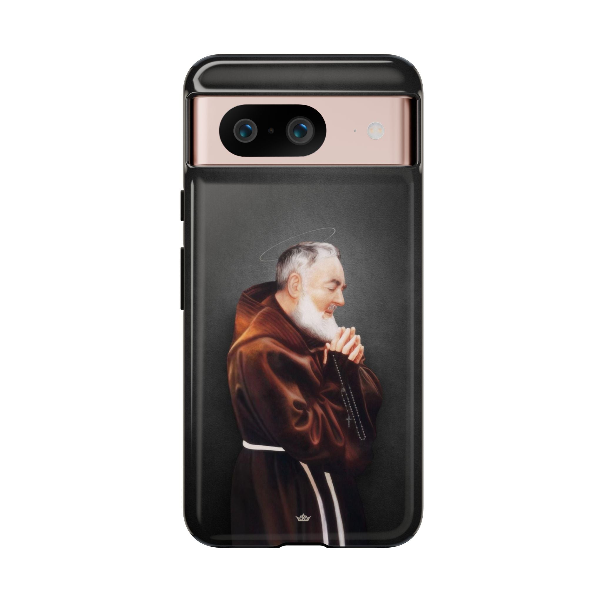 St. Padre Pio Hard Phone Case (Dark) - VENXARA®