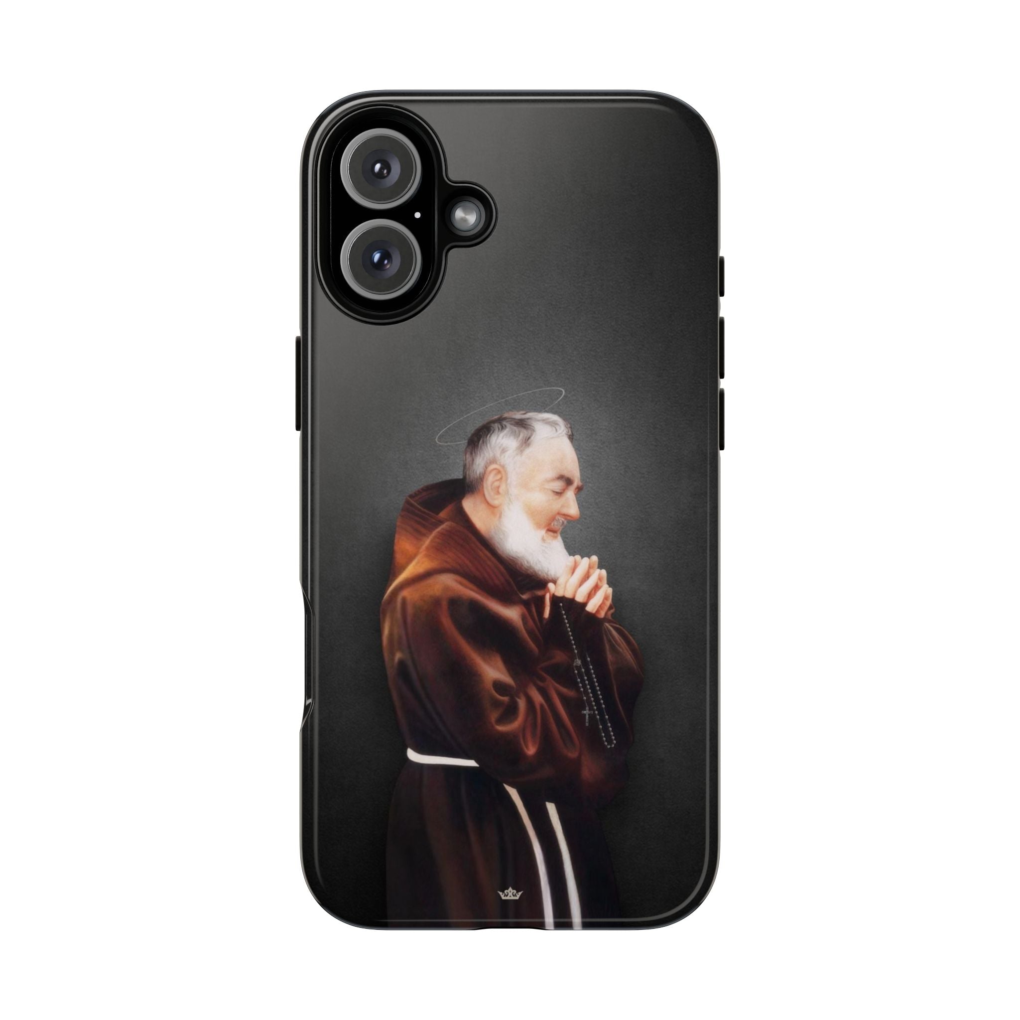 St. Padre Pio Hard Phone Case (Dark) - VENXARA®