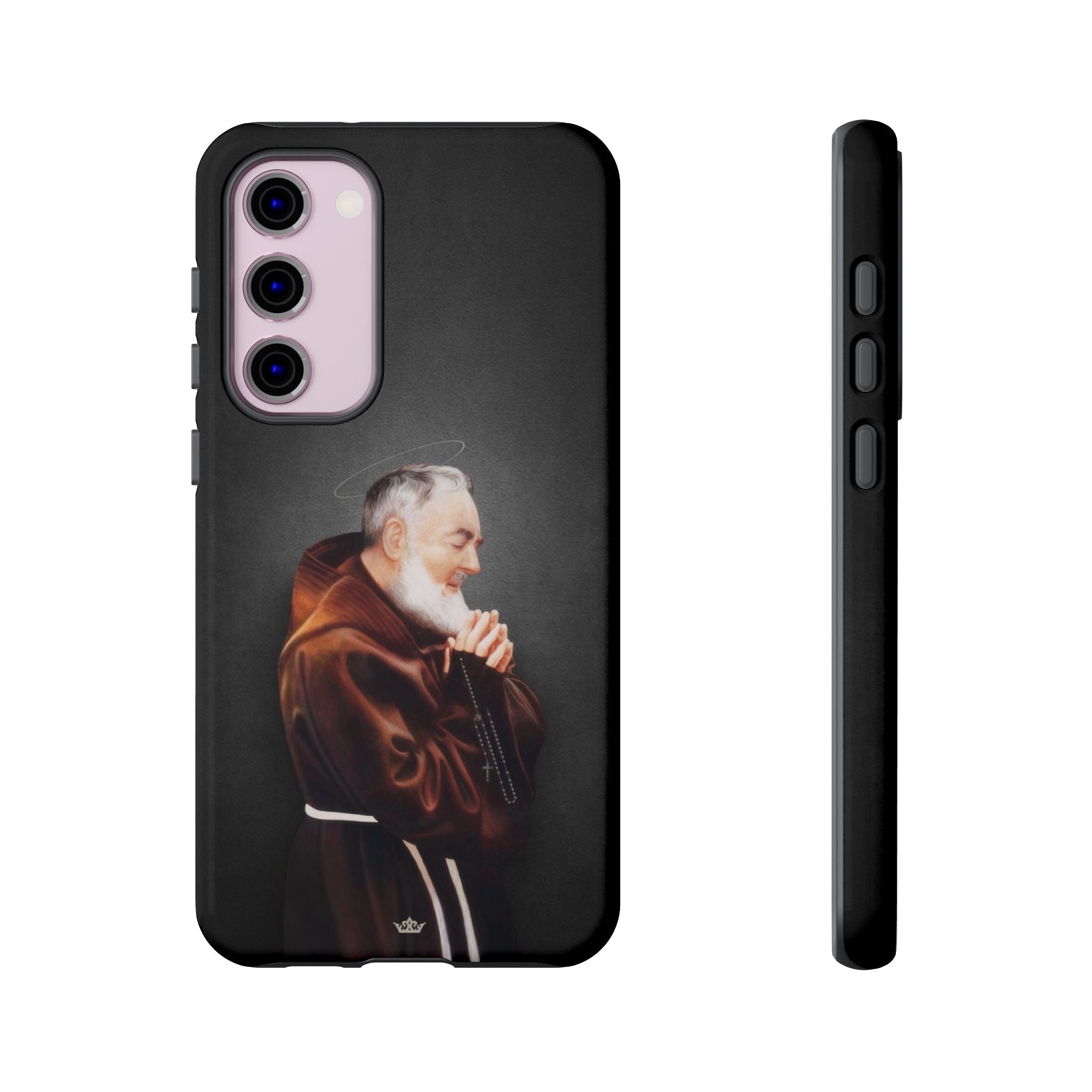 St. Padre Pio Hard Phone Case (Dark) - VENXARA®