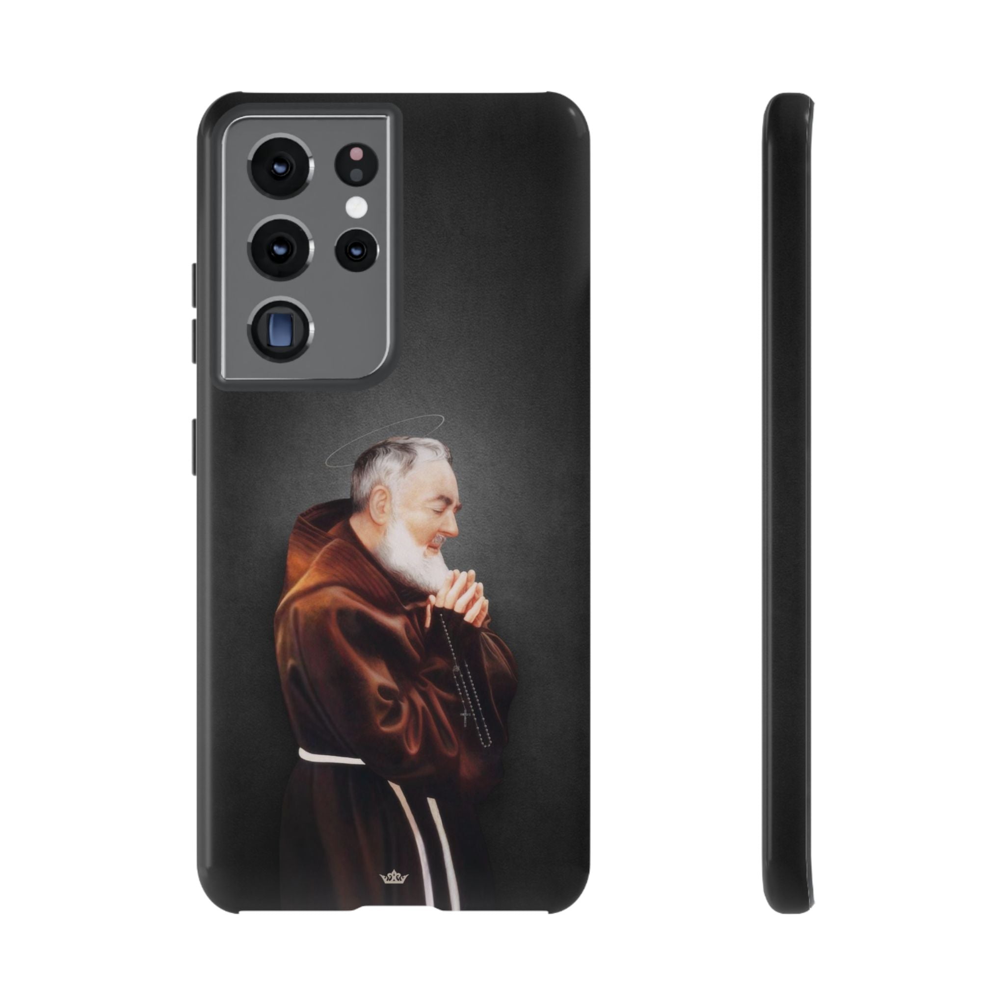 St. Padre Pio Hard Phone Case (Dark) - VENXARA®