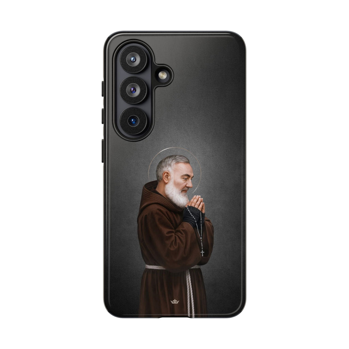 St. Padre Pio Hard Phone Case (Dark) Copyright VENXARA