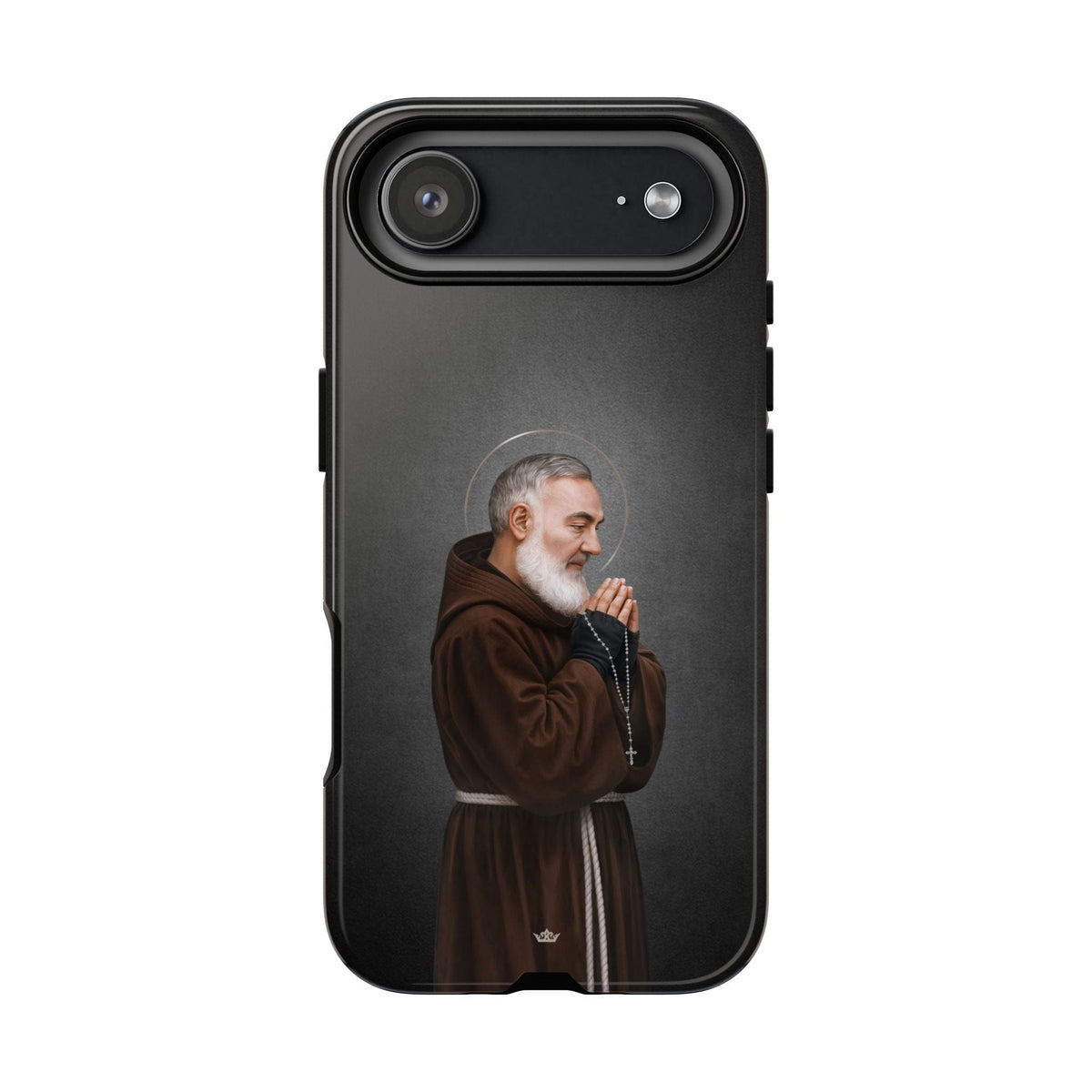 St. Padre Pio Hard Phone Case (Dark) Copyright VENXARA