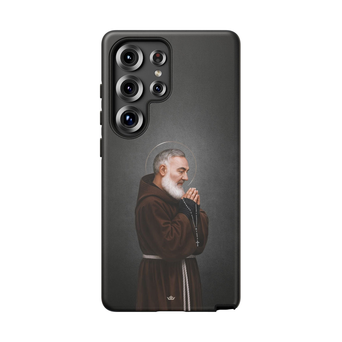 St. Padre Pio Hard Phone Case (Dark) Copyright VENXARA