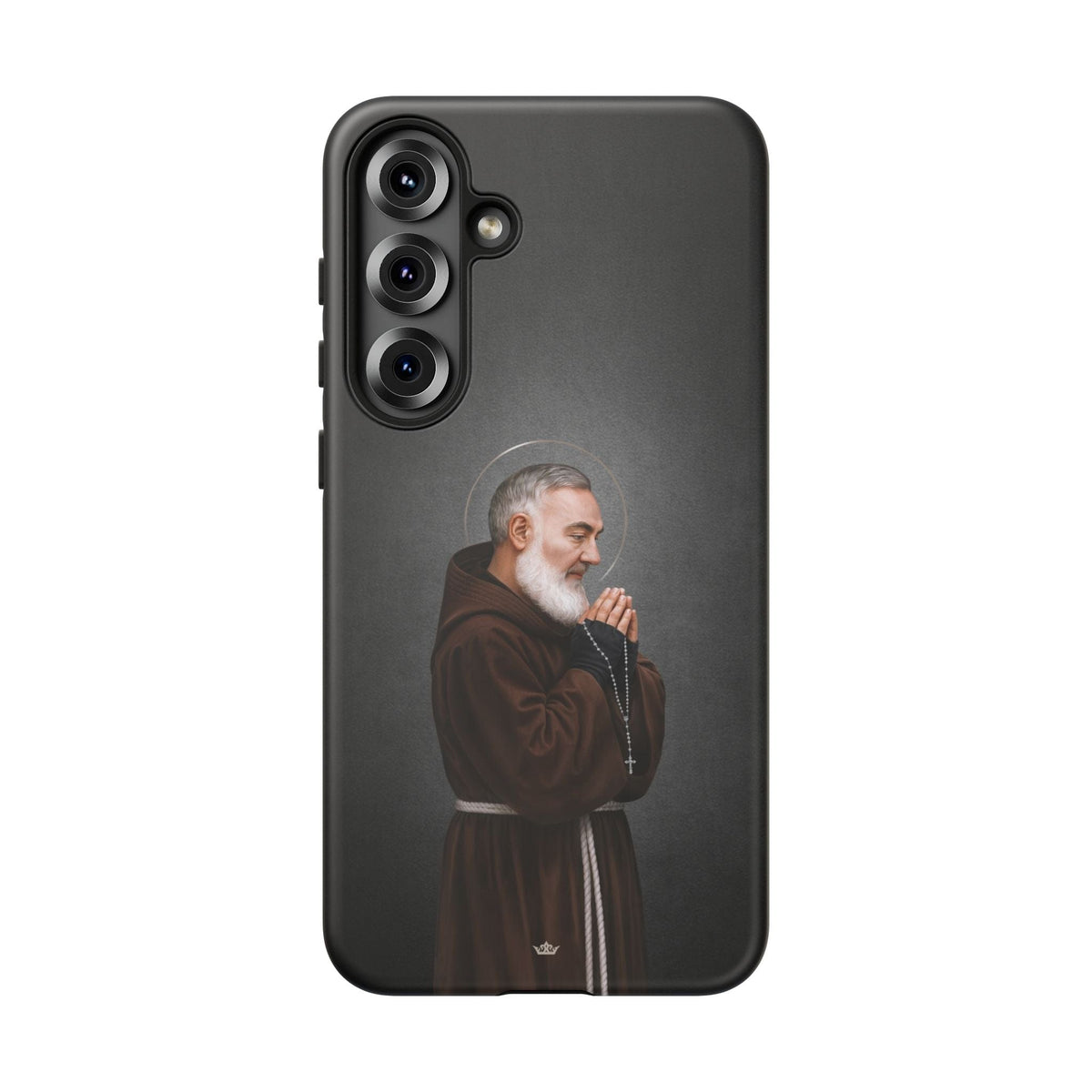 St. Padre Pio Hard Phone Case (Dark) Copyright VENXARA